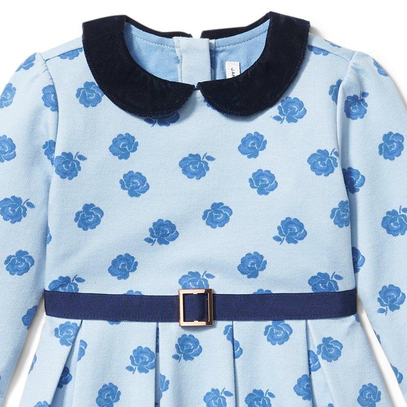 Floral Pleated Ponte Dress  image number 2