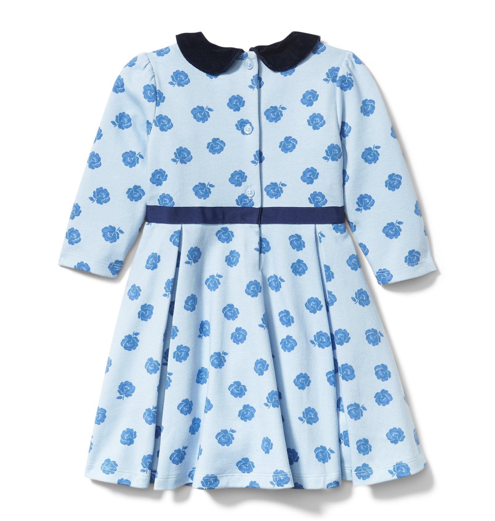 Floral Pleated Ponte Dress  image number 1