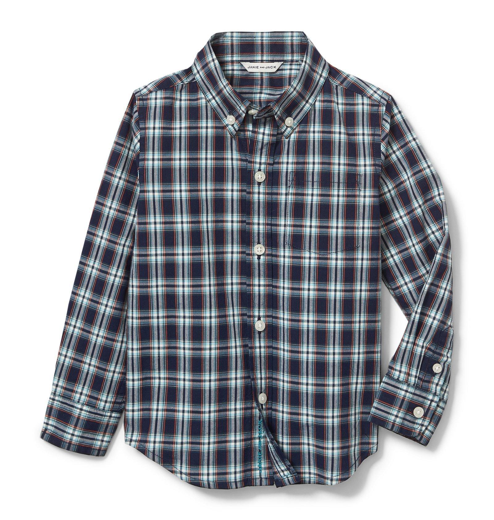 Plaid Poplin Shirt 