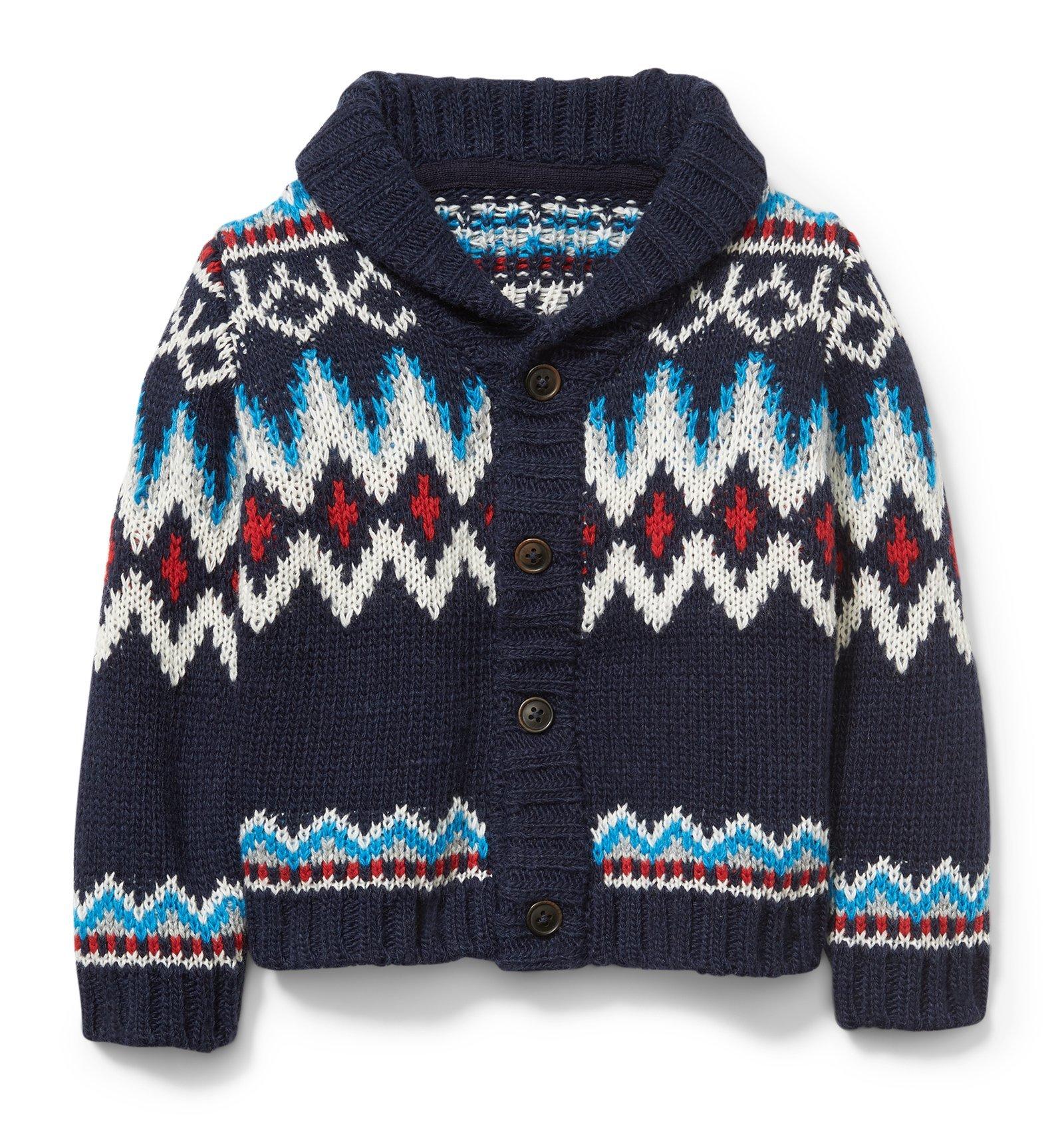 Fair Isle Shawl Cardigan  image number 0
