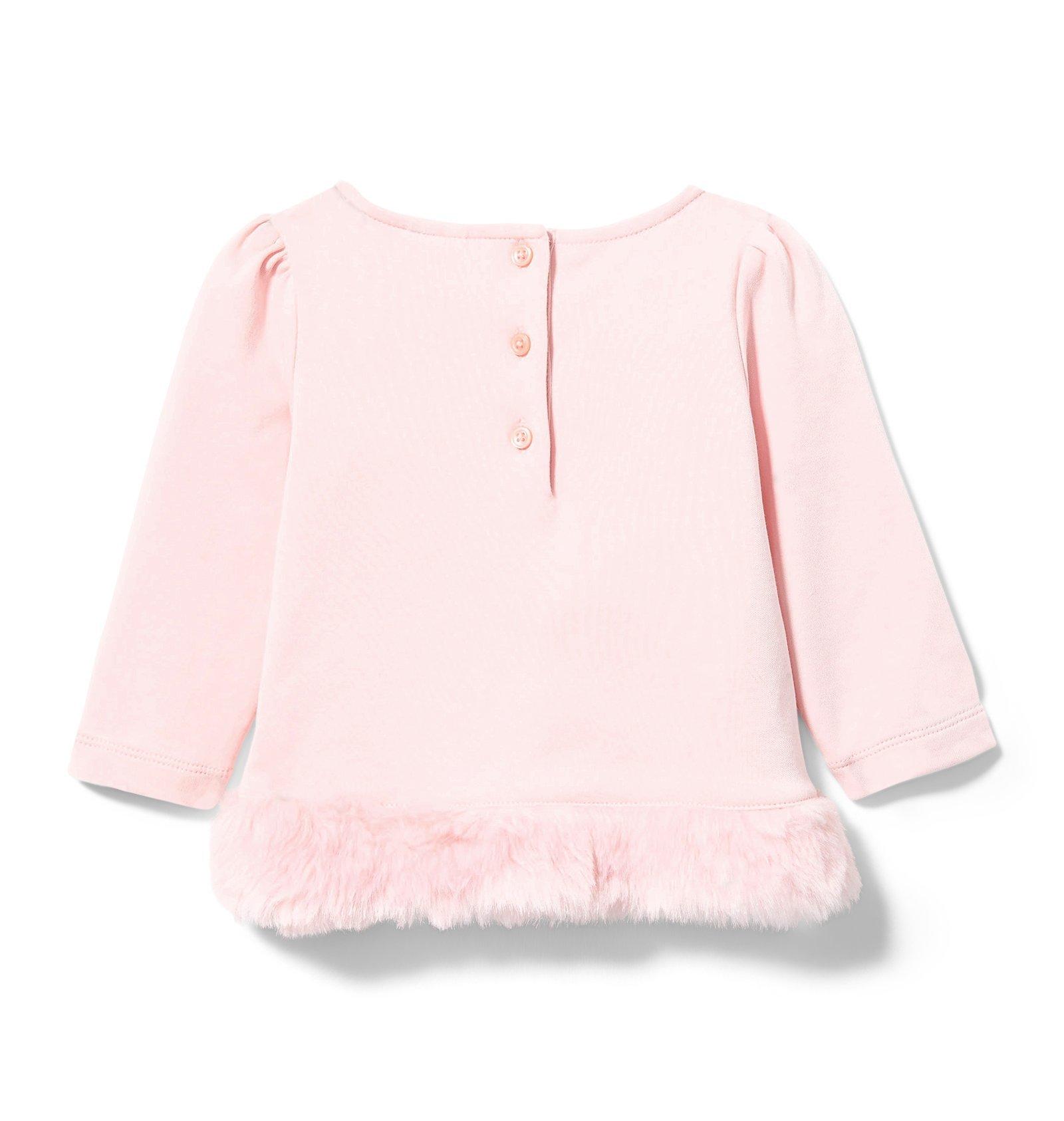 Bow Faux Fur Trim Top image number 1