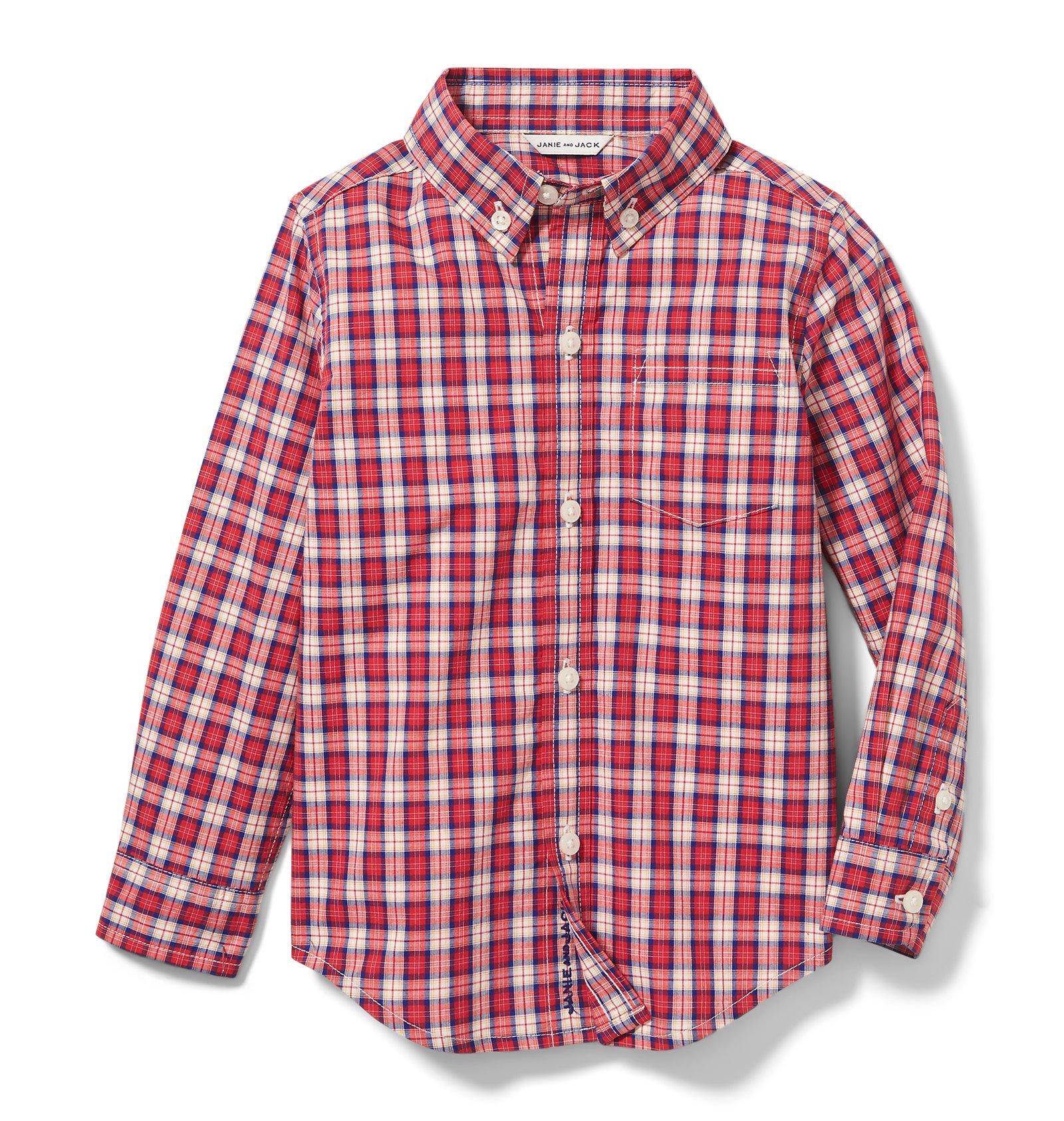 Plaid Poplin Shirt  image number 0