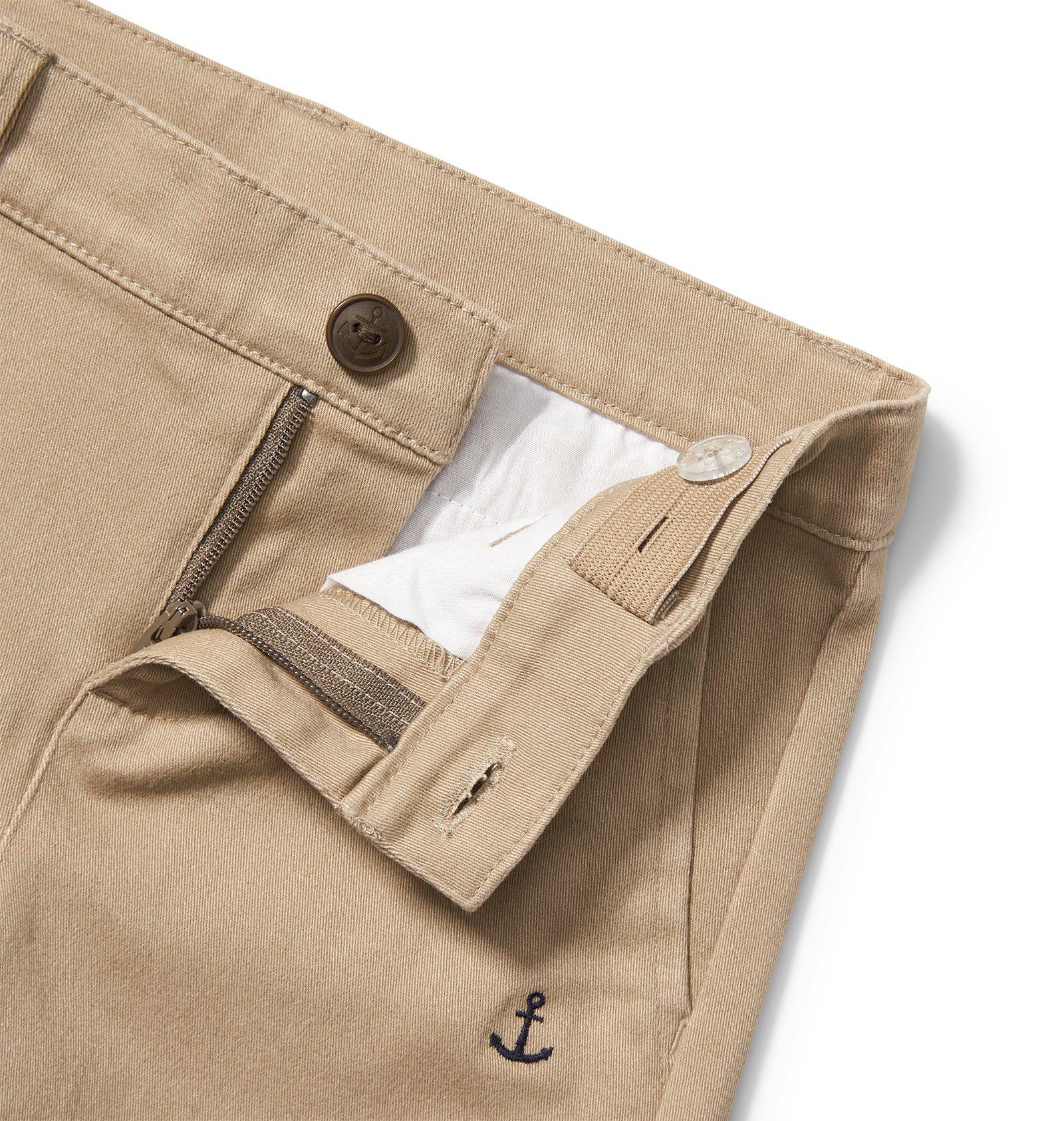 Boy Khaki Stretch Twill Pant by Janie and Jack