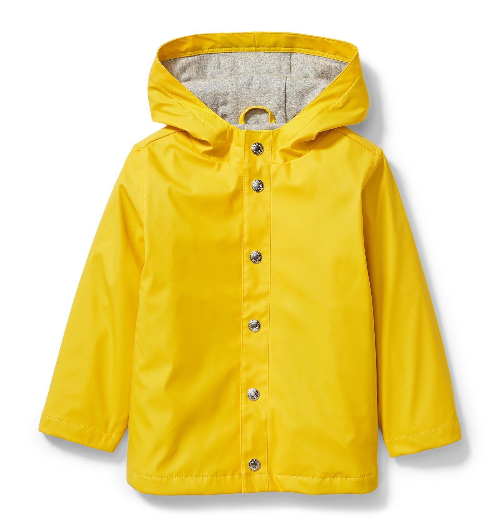 Kids' Adaptive Rain Coat - Cat & Jack™ Yellow XS