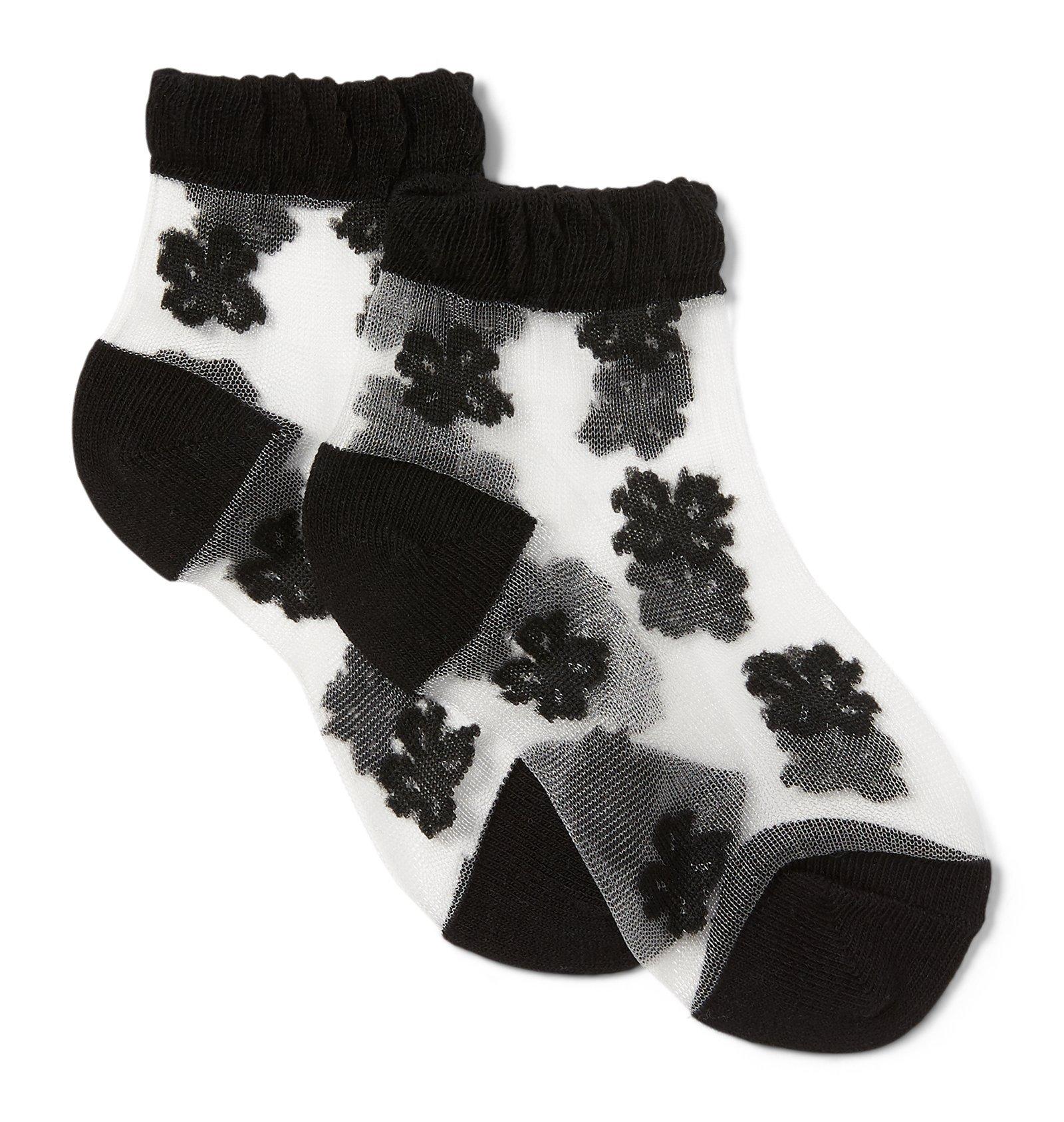 Sheer Floral Sock image number 0