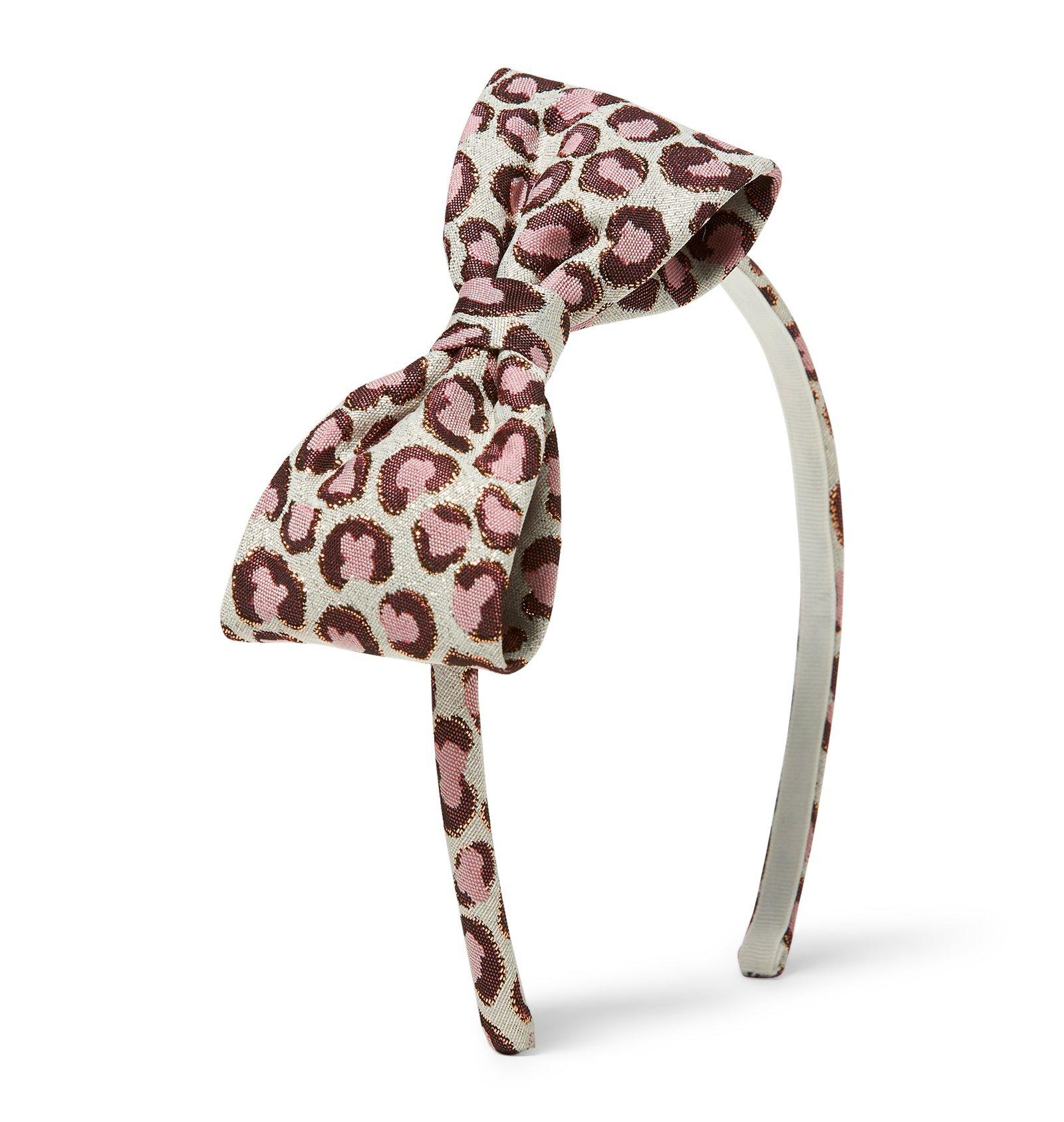Leopard Bow Headband image number 0