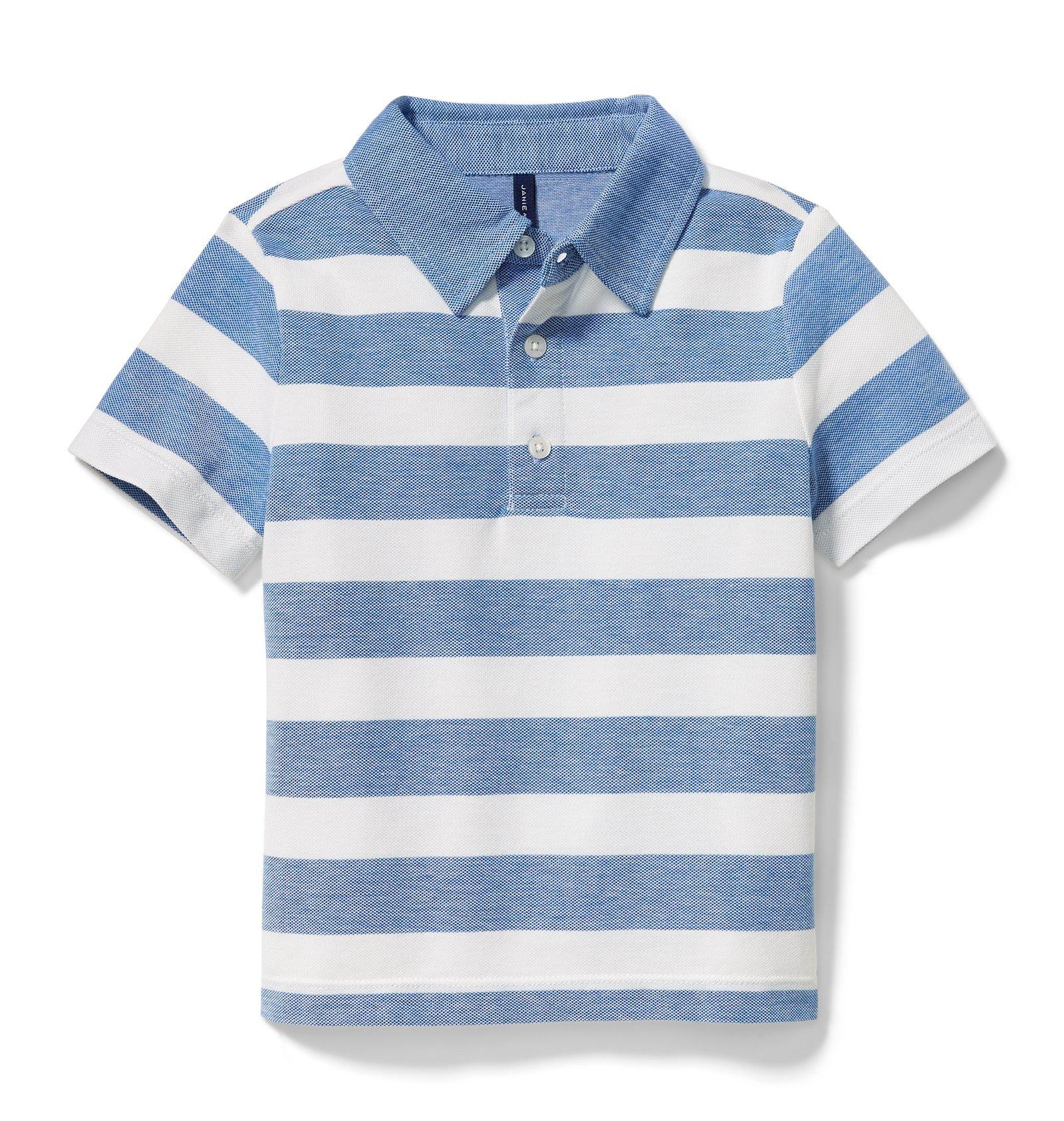 Striped Pique Polo image number 0