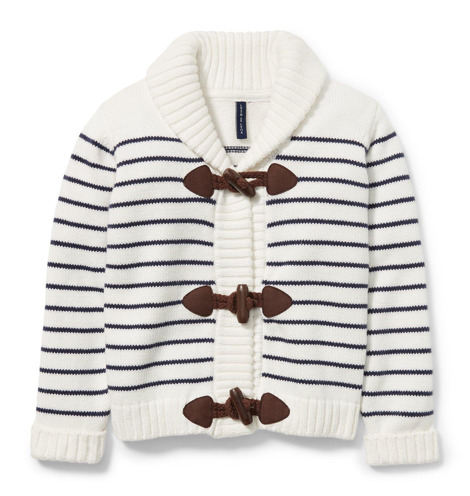 Shawl Collar Stripe Cardigan image number 0