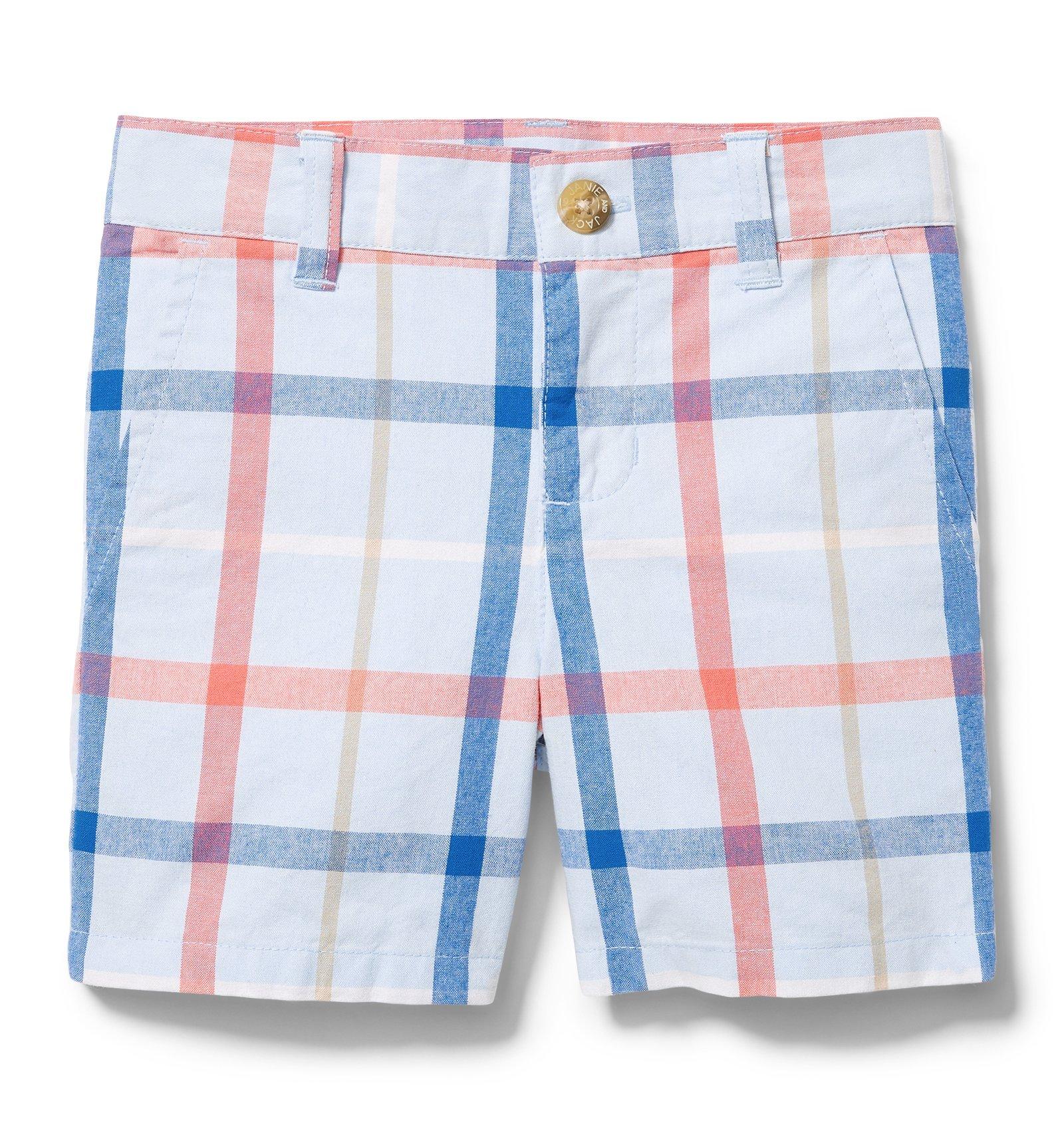 Plaid Poplin Short