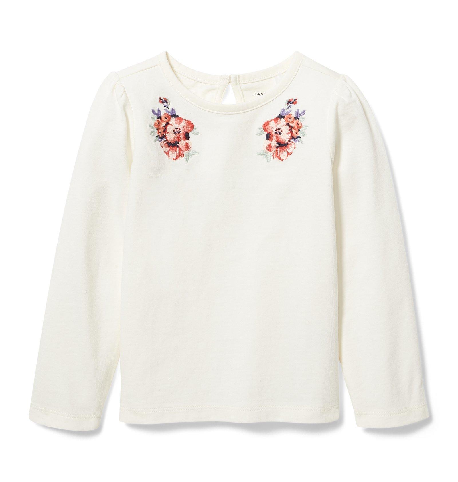 Embroidered Floral Tee