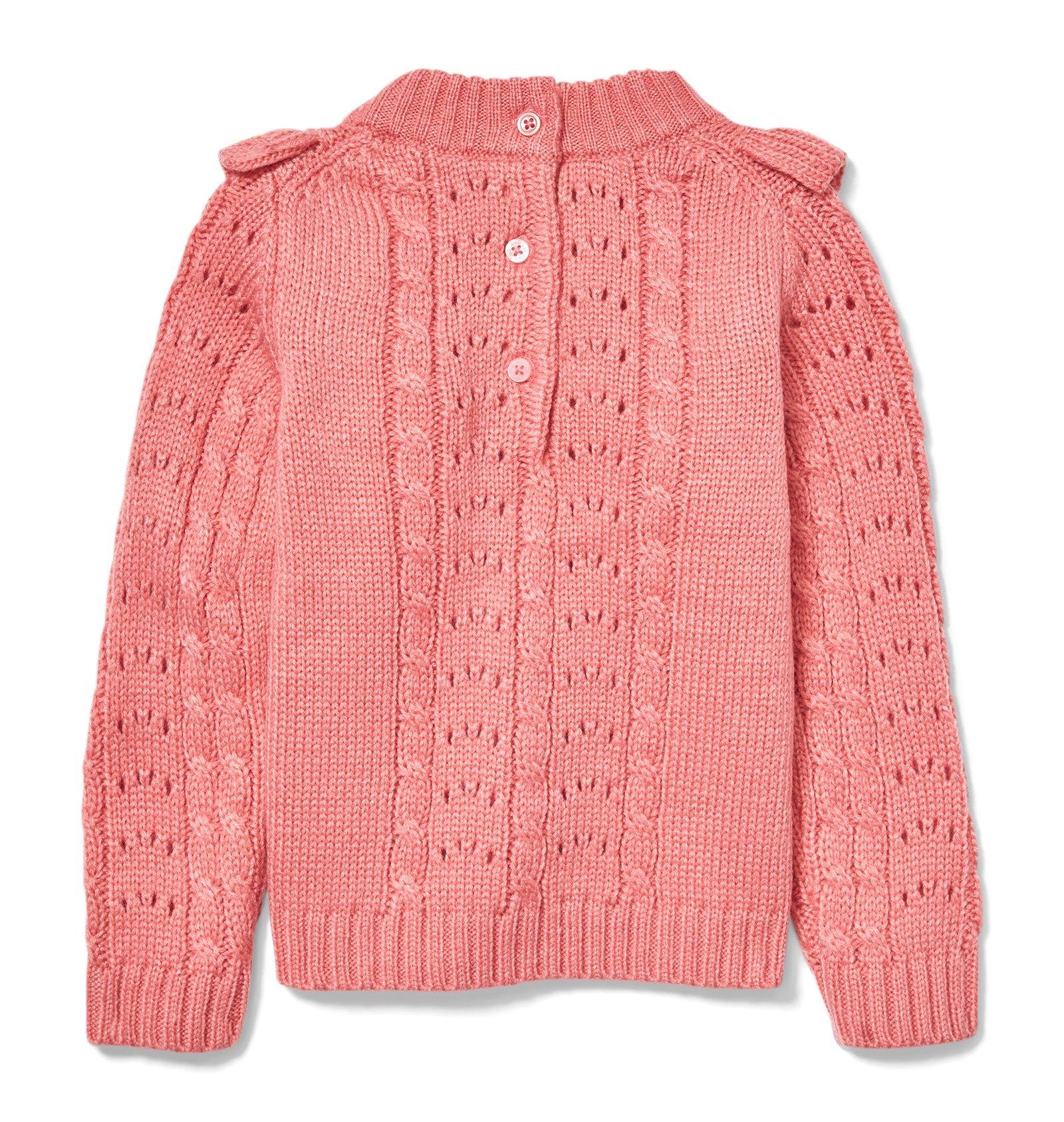 Ruffle Eyelet Sweater  image number 1