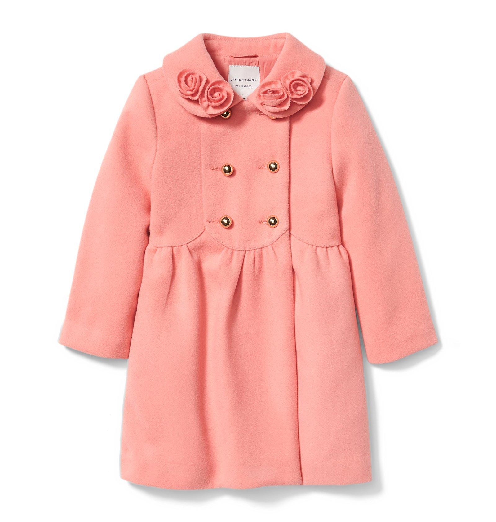 Rosette Collar Coat 