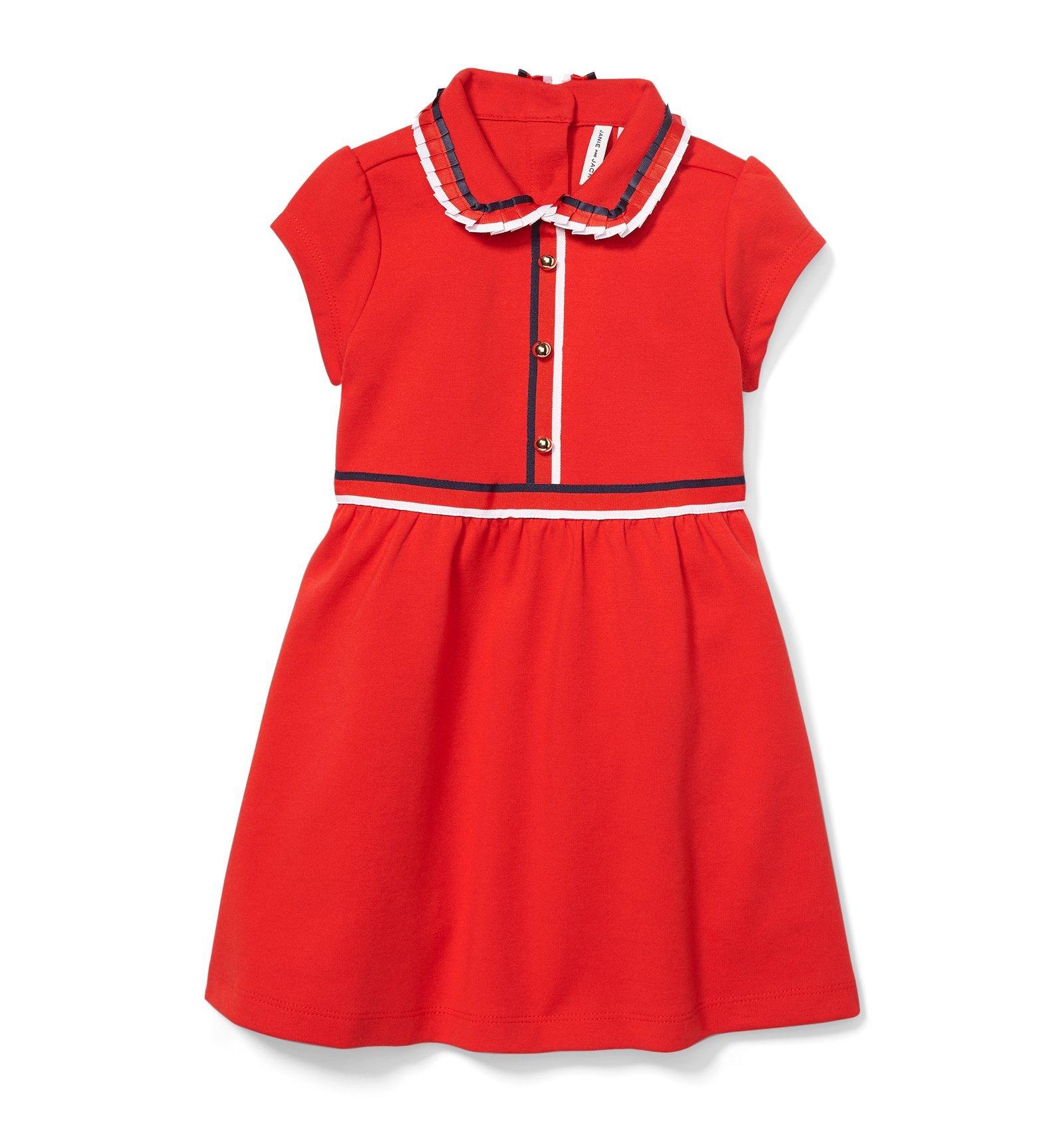 Pleated Collar Ponte Dress image number 0