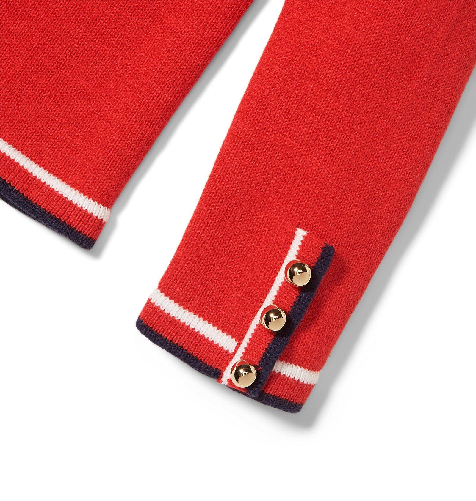 Button Sleeve Bow Sweater image number 2