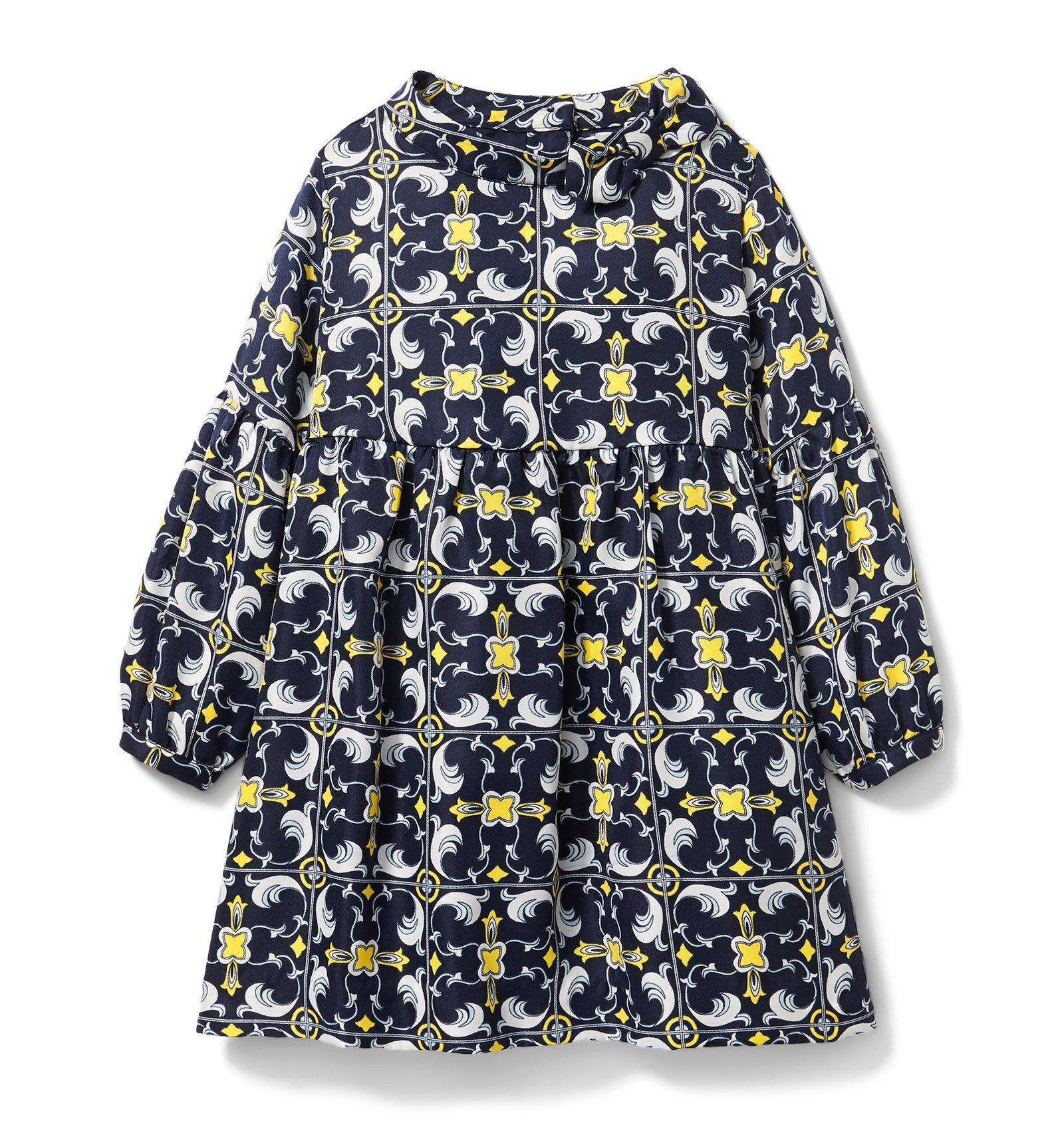 Medallion Scarf Print Dress image number 0