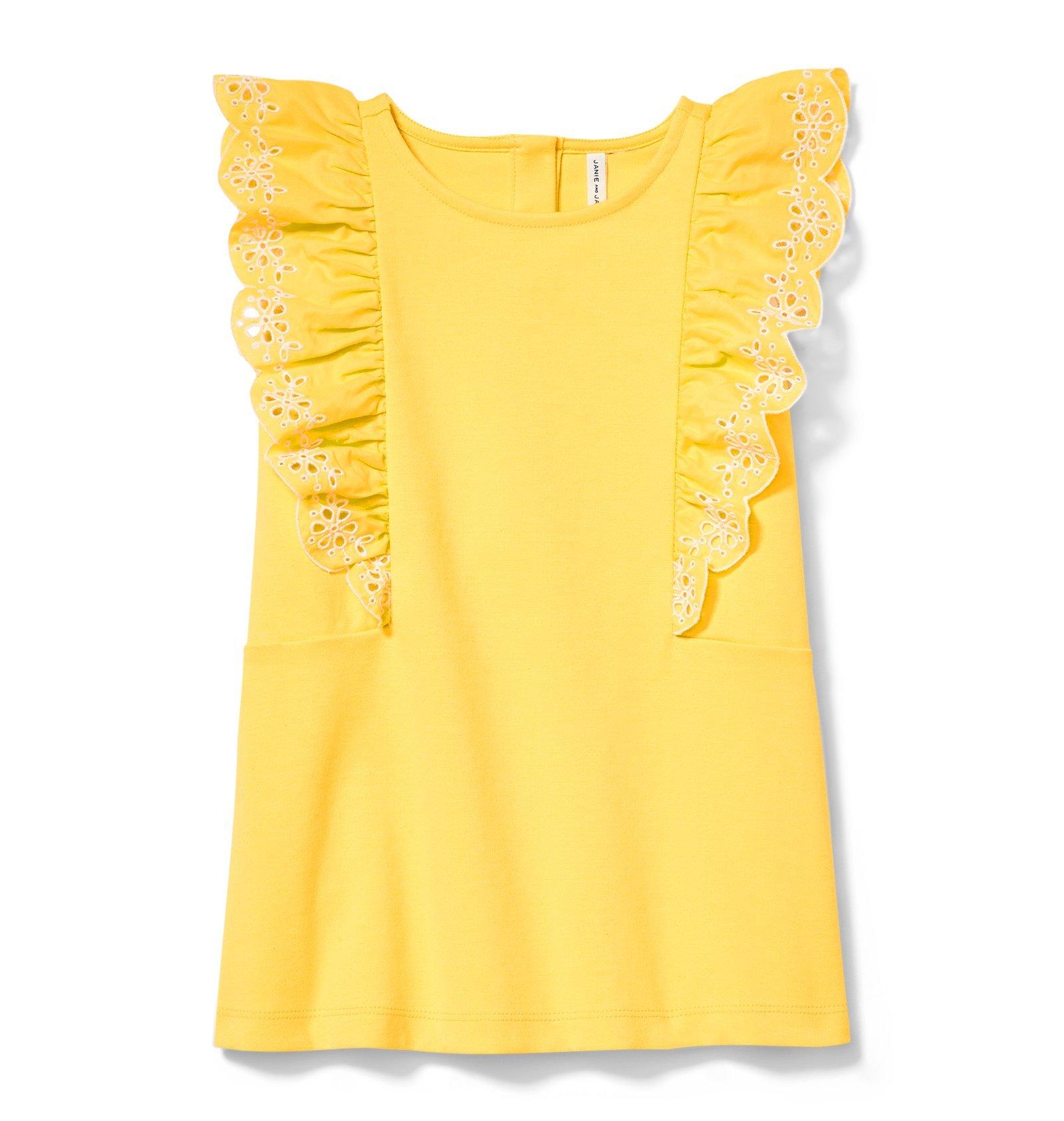 Eyelet Trim Ponte Dress image number 0