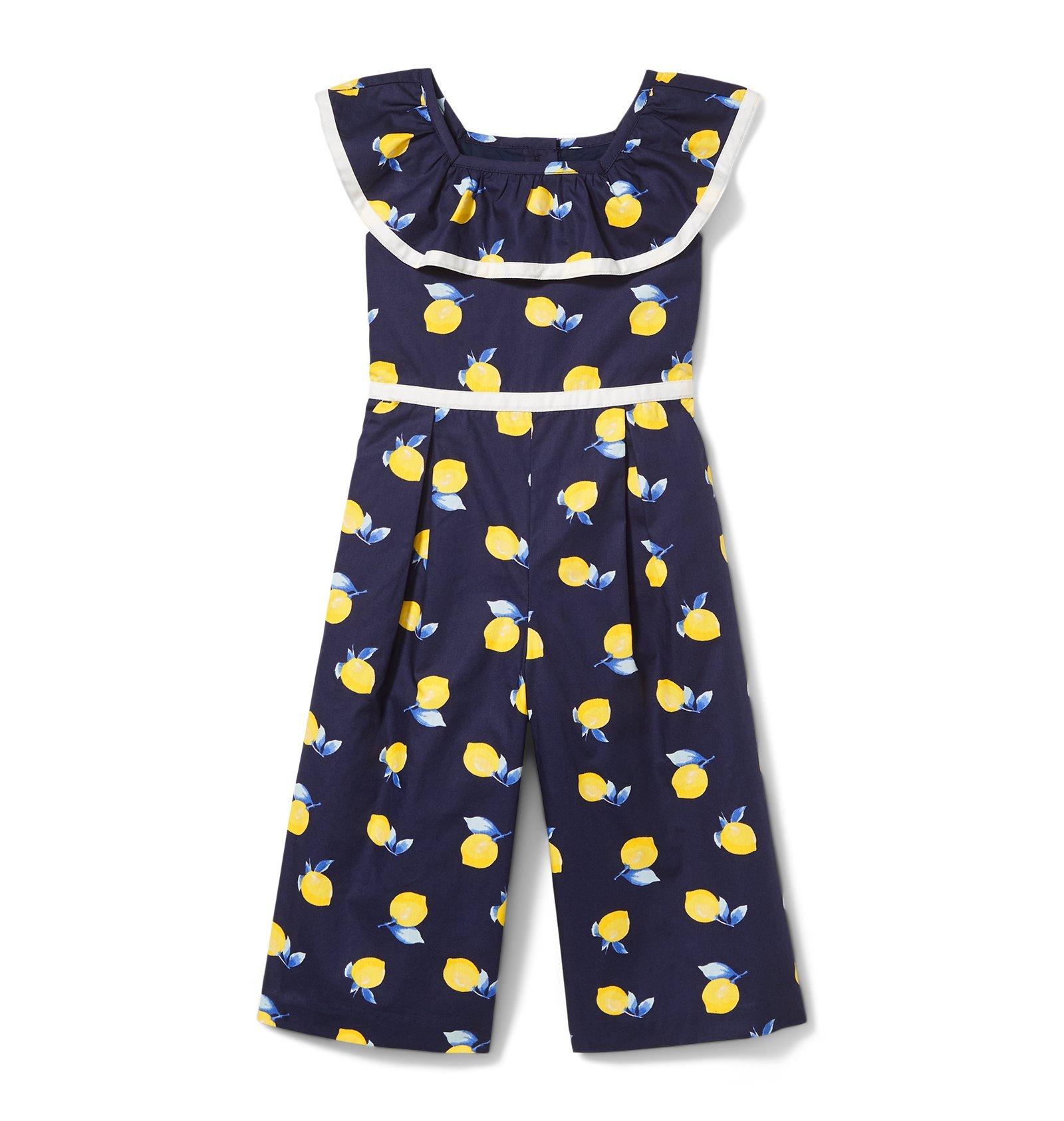 Lemon Ruffle Trim Jumpsuit image number 0
