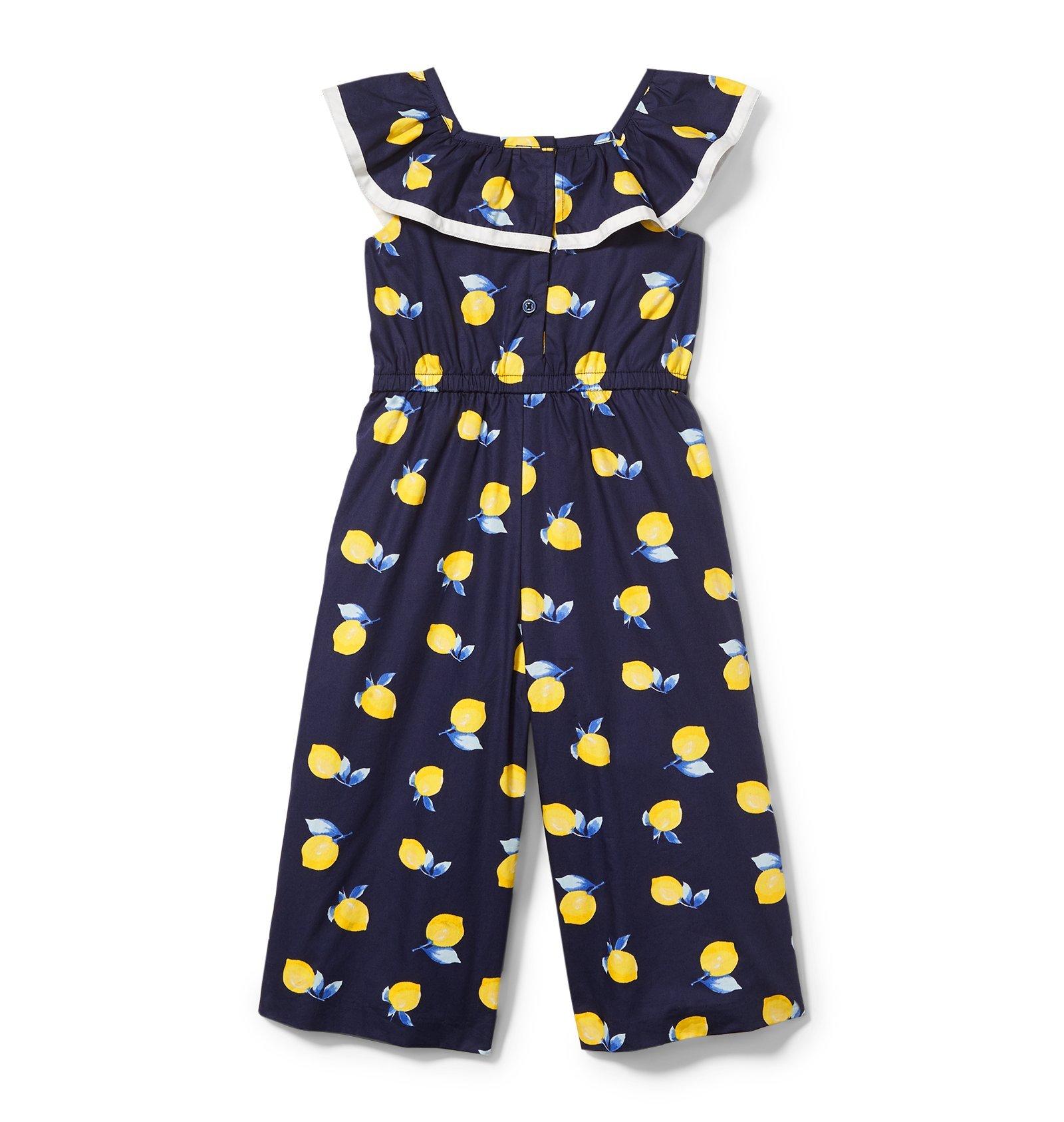 Lemon Ruffle Trim Jumpsuit image number 2