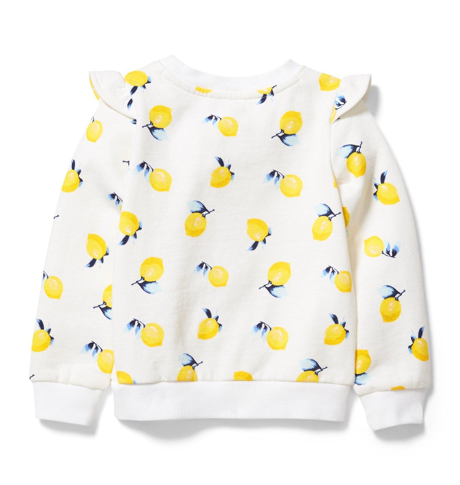 Lemon Ruffle Sleeve Sweatshirt image number 2