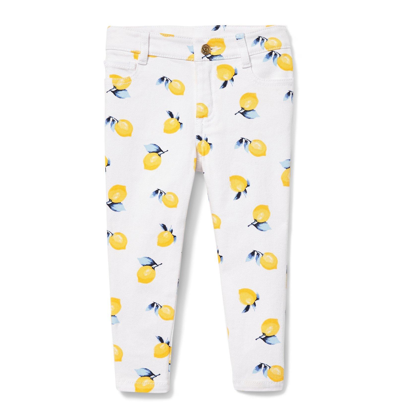 Lemon Print Skinny Jeans image number 0