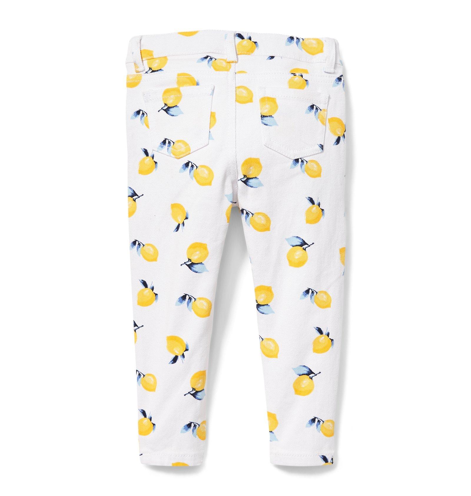Lemon Print Skinny Jeans image number 1
