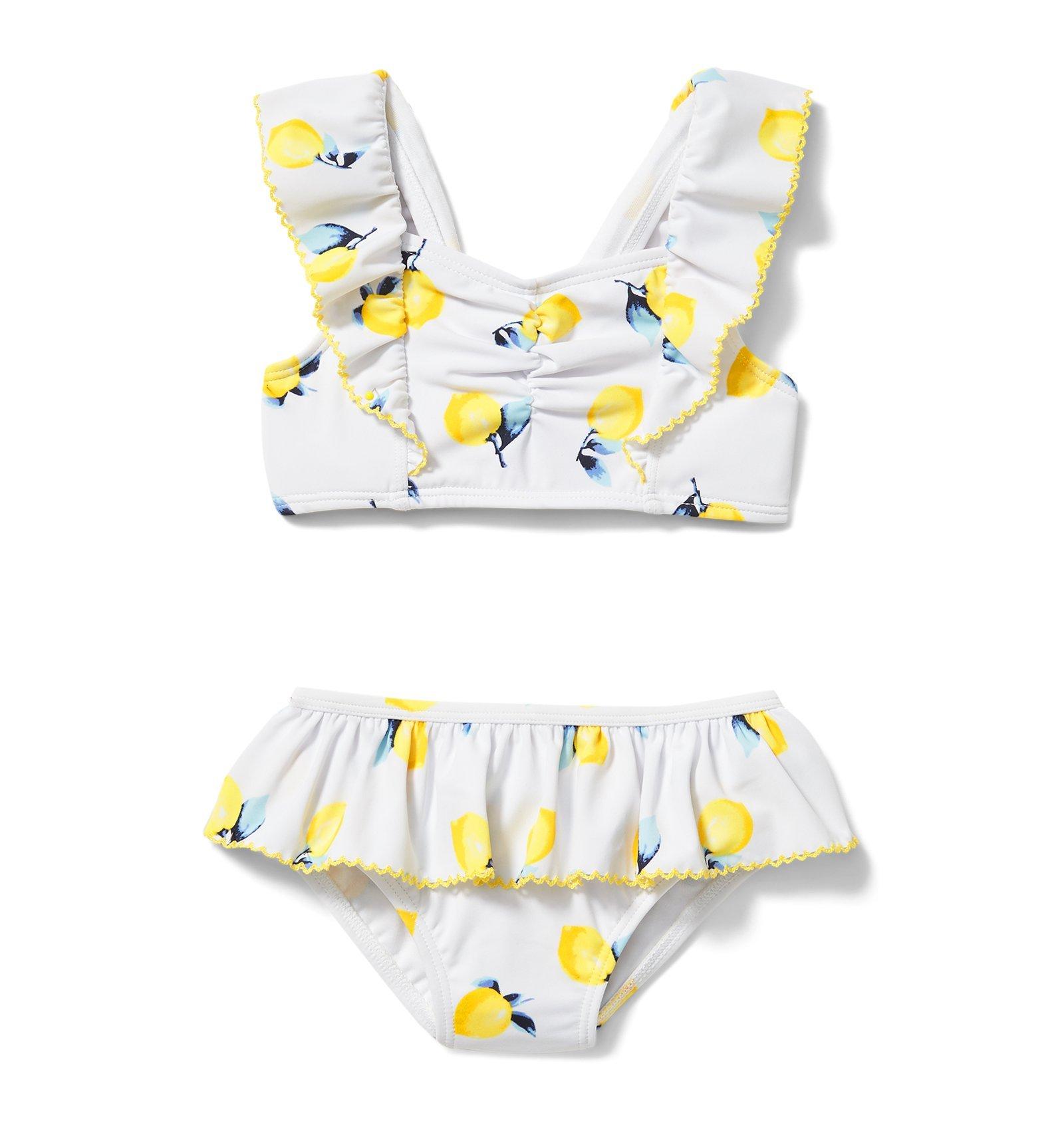 Lemon Lace-Edge 2-Piece Swimsuit image number 0