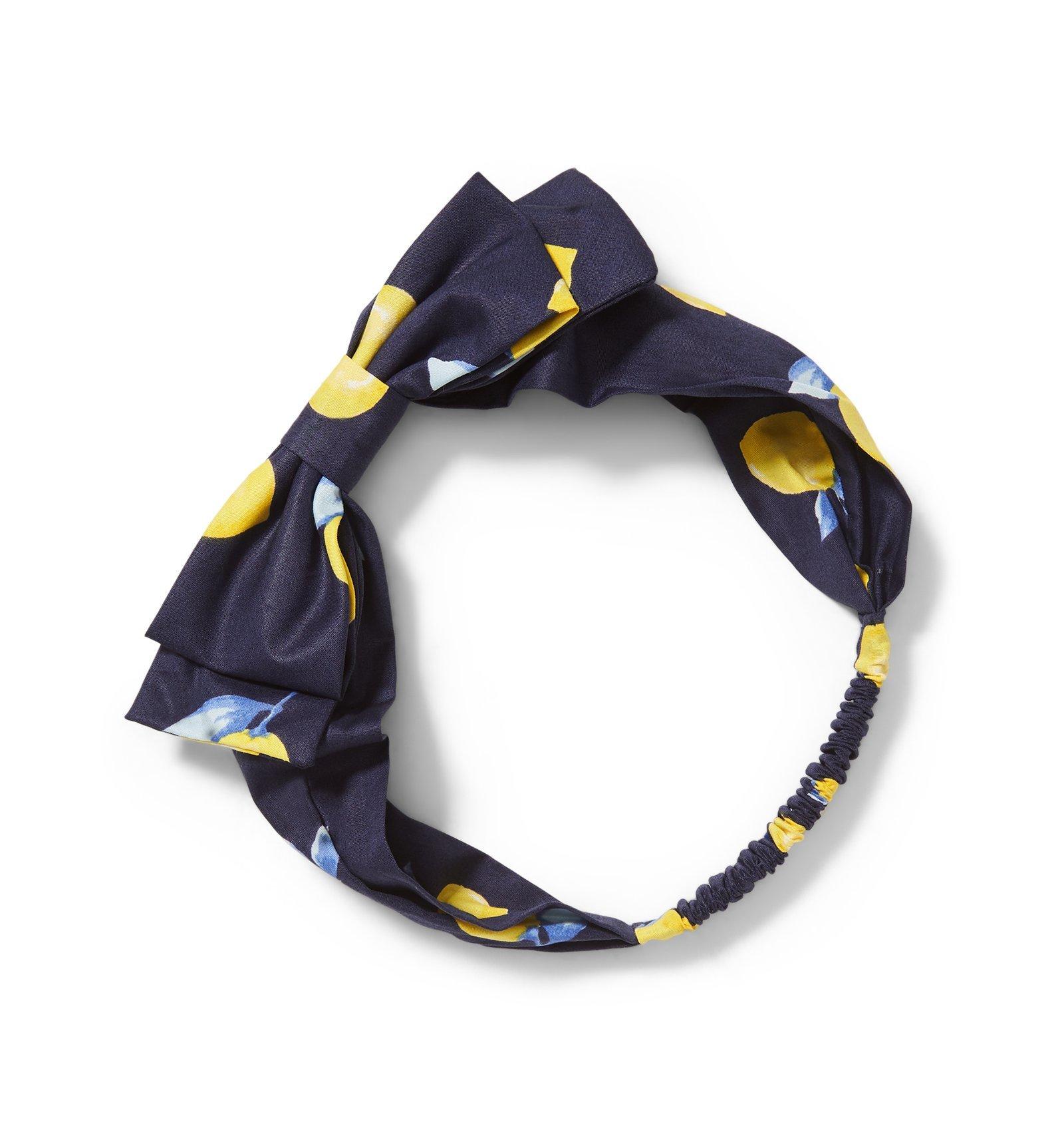 Lemon Print Bow Headband image number 0
