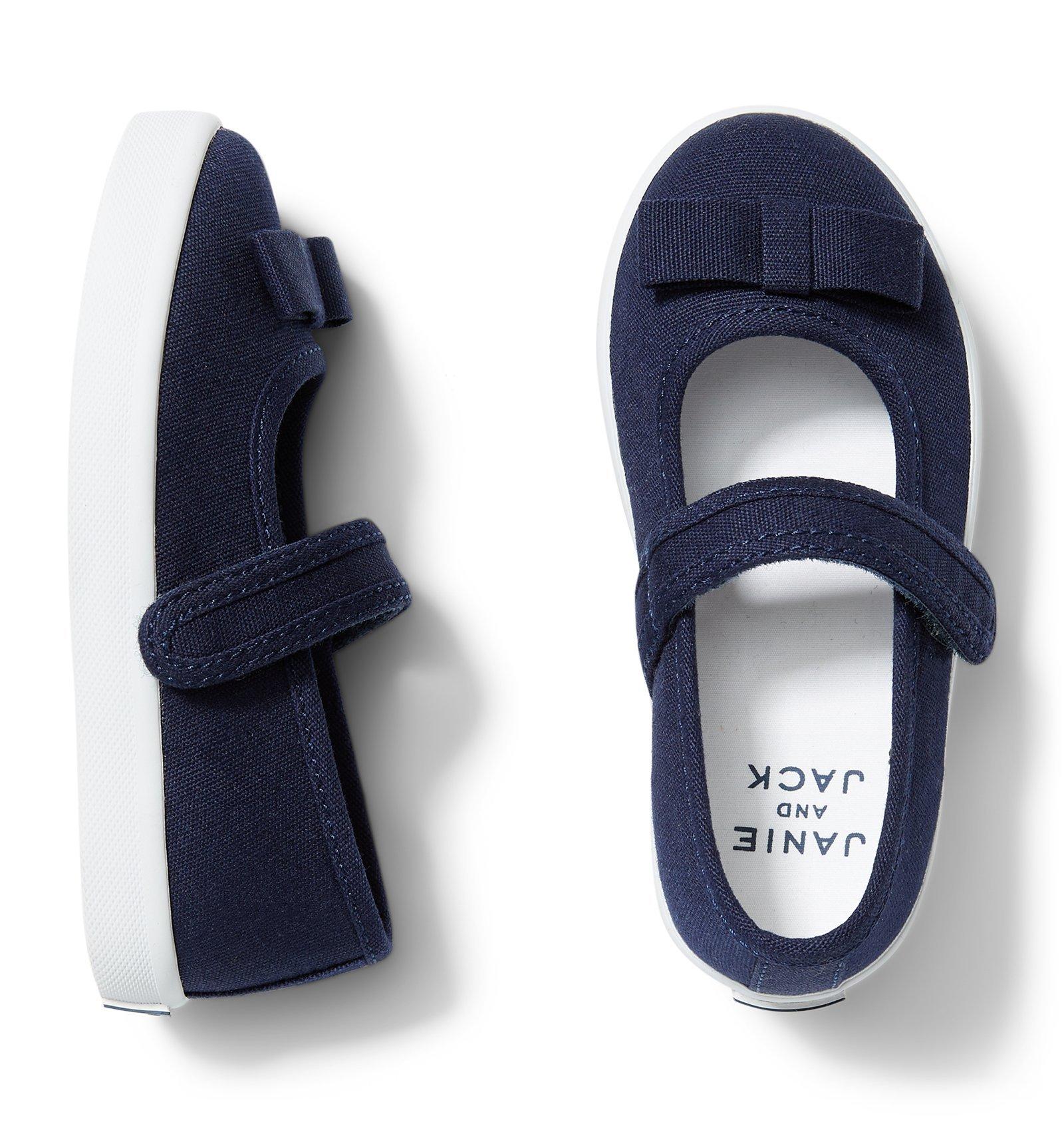 Girl Navy Mary Jane Sneaker by Janie and Jack