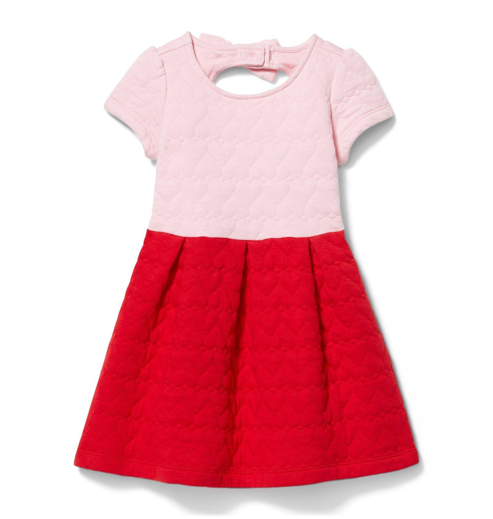 Girl Red and Pink Valentine Colorblock Dress by Janie and Jack