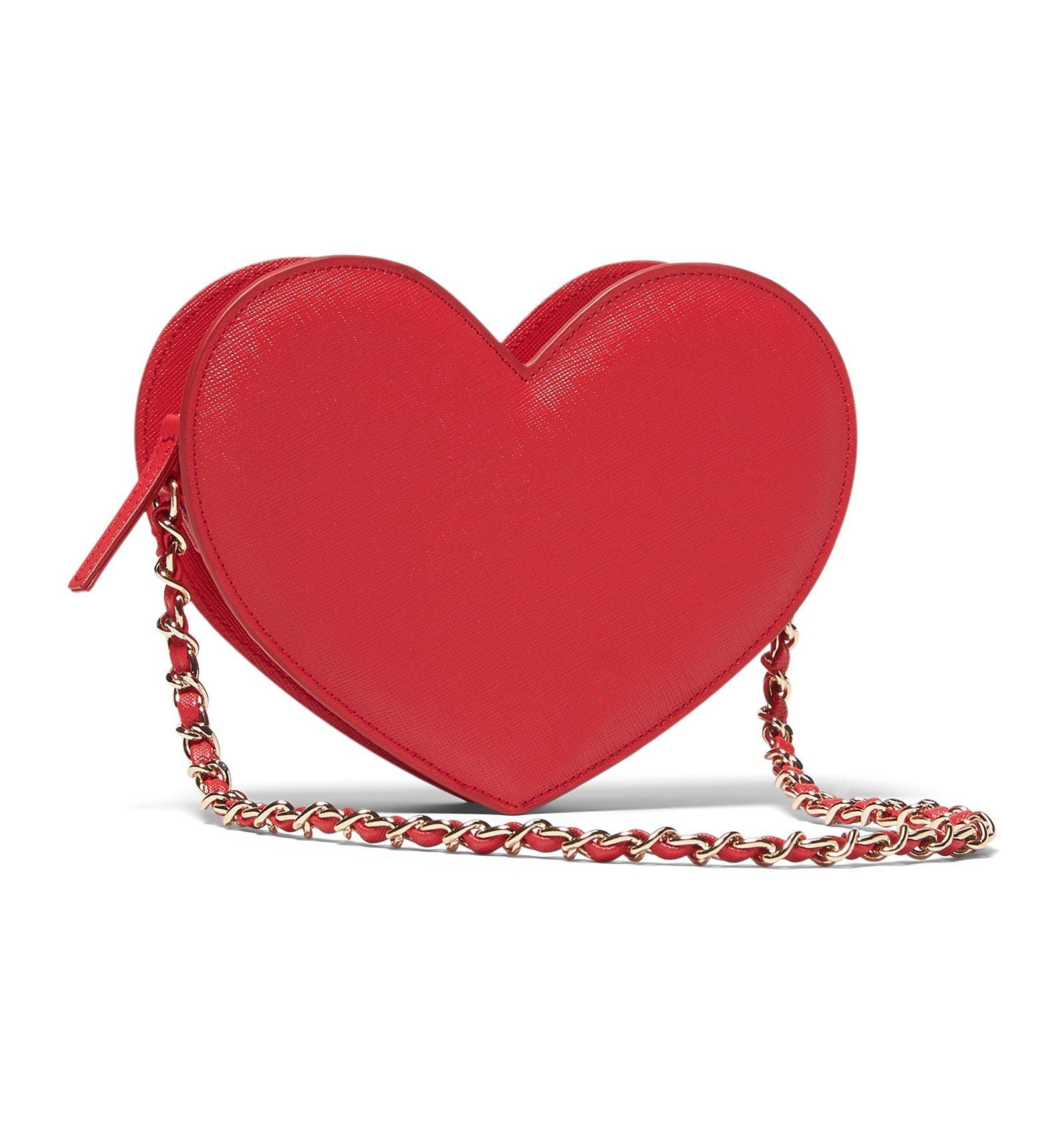 ROSY RED HEART BAG IN RED