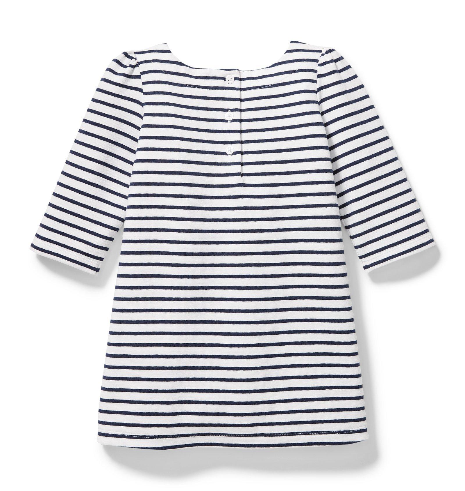 Ruffle Pocket Striped Dress image number 1