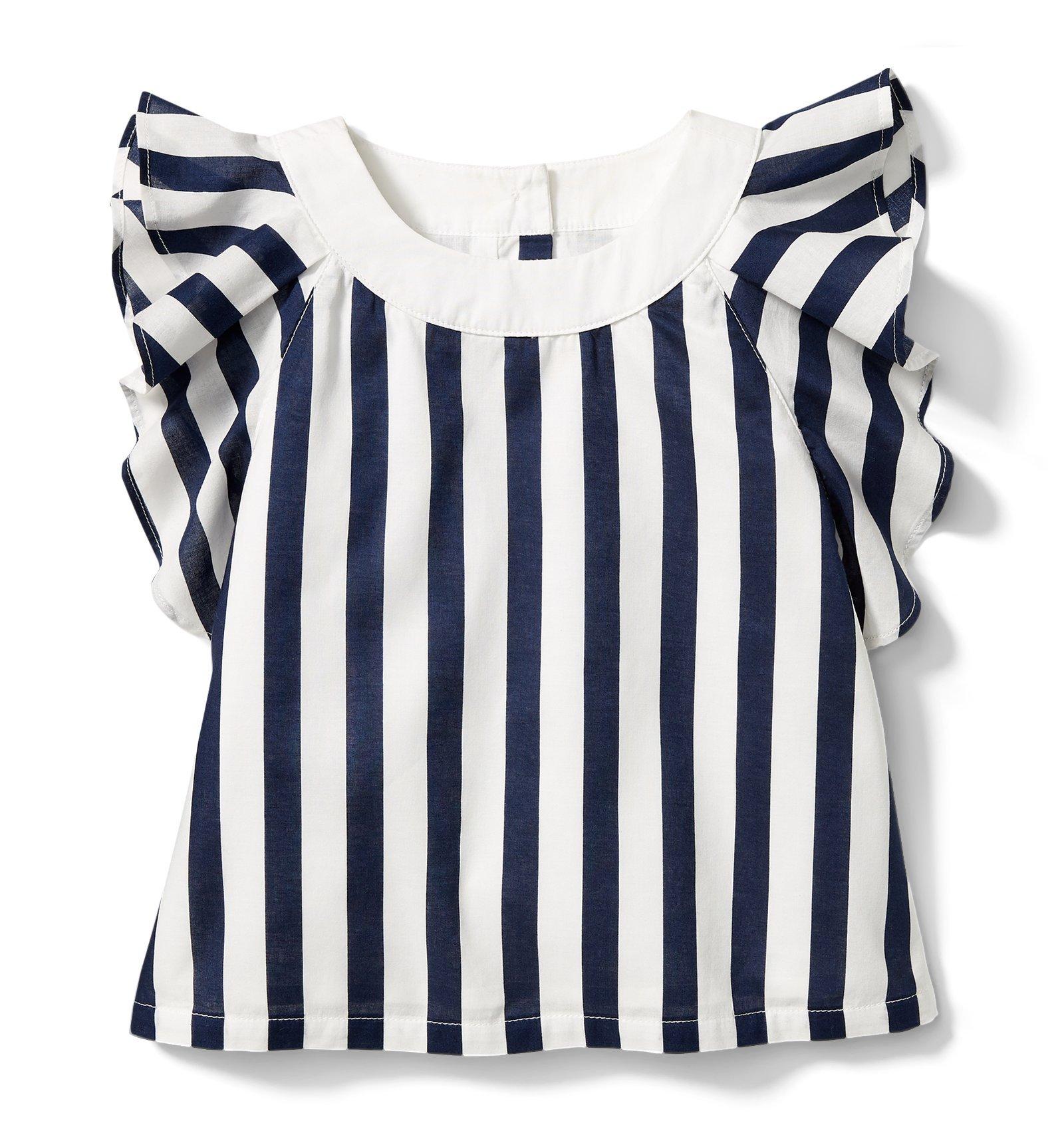 Stripe Ruffle Top image number 0