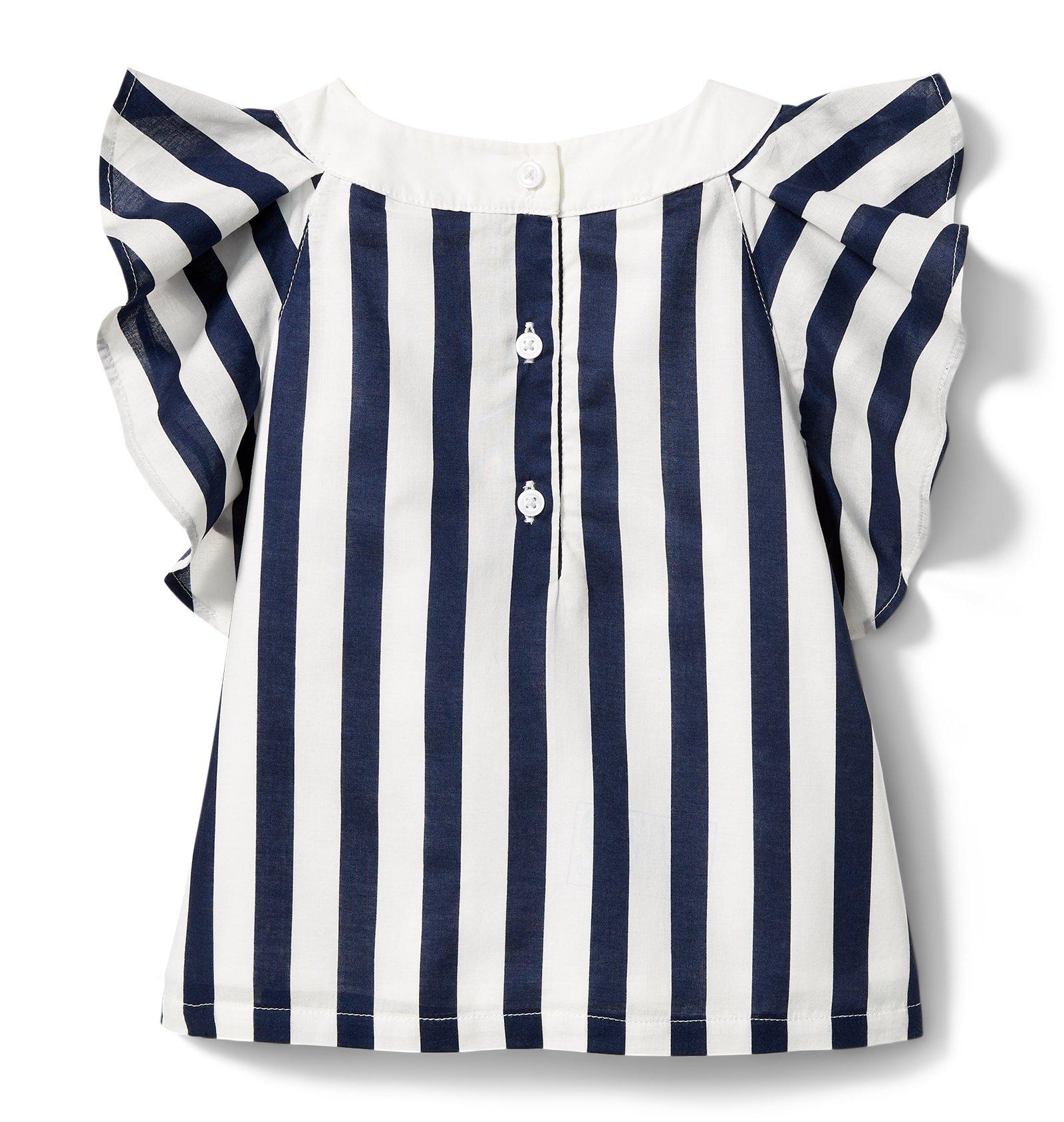 Stripe Ruffle Top image number 1