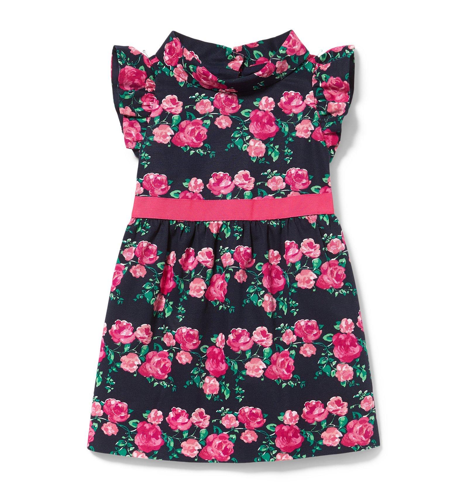 Rose Mock Neck Dress 