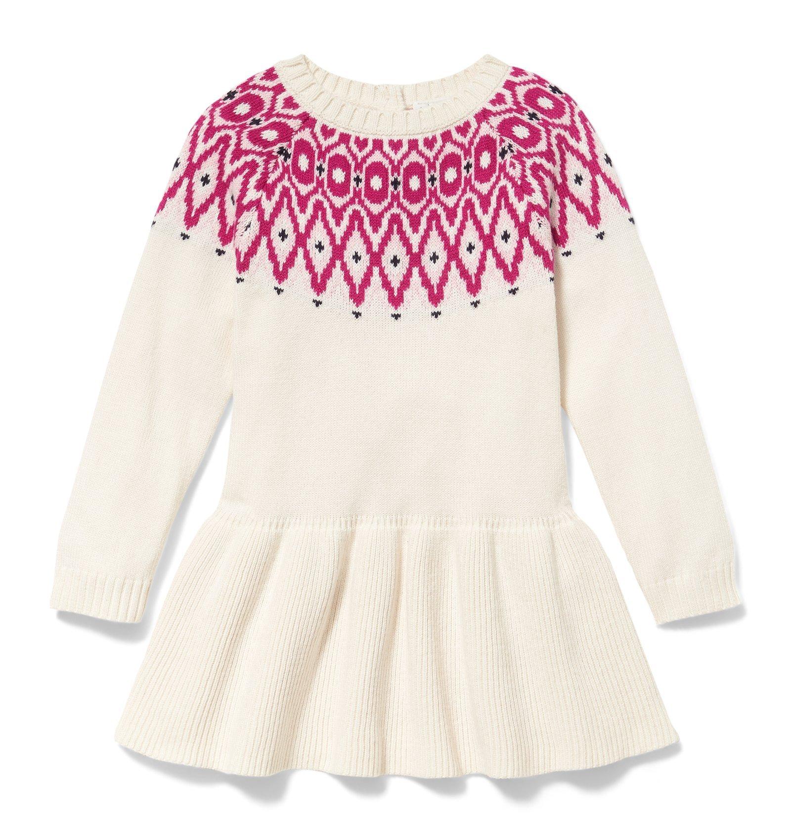 Fair Isle Dropwaist Dress  image number 0