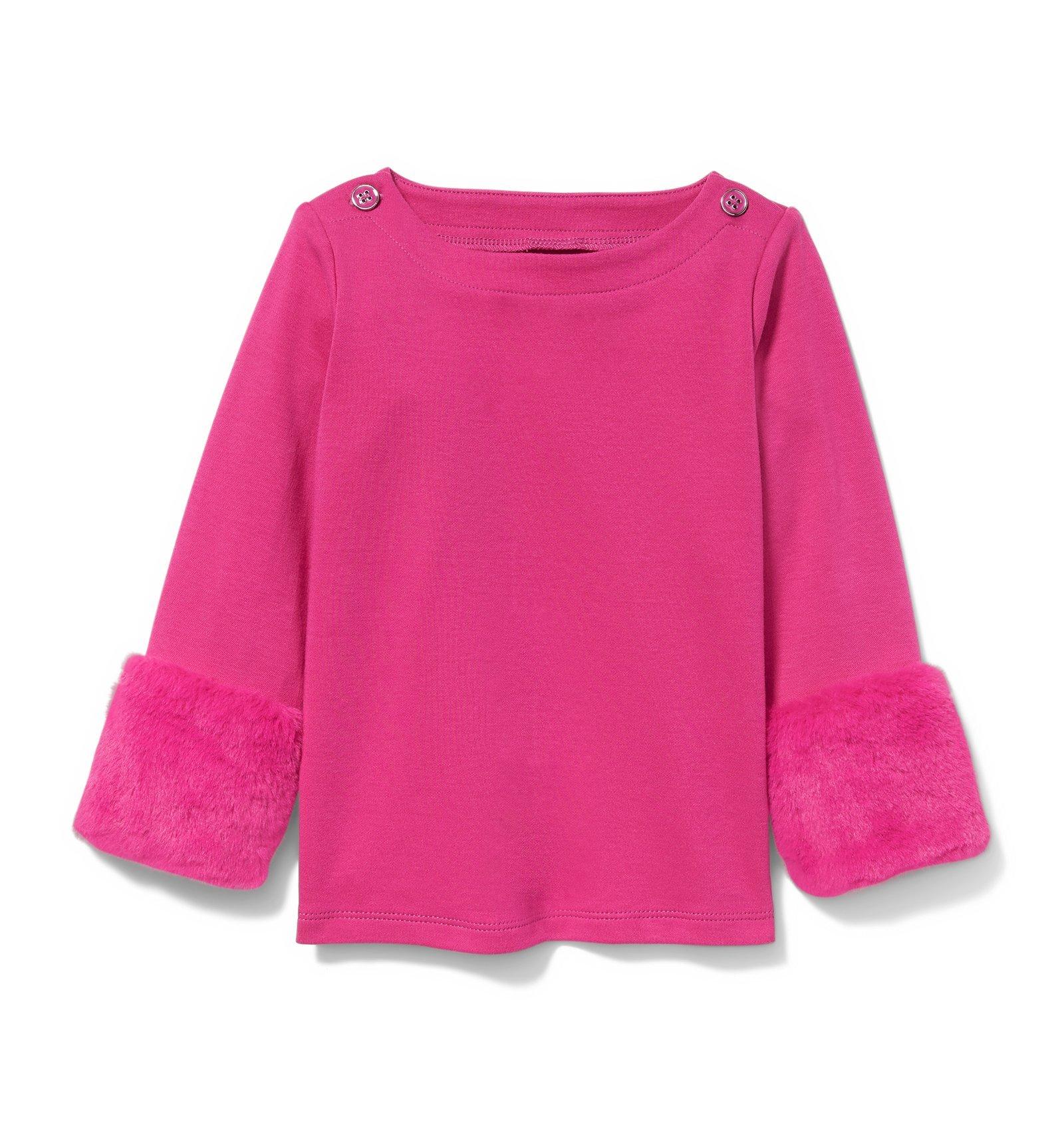 Faux Fur Cuff Top 
