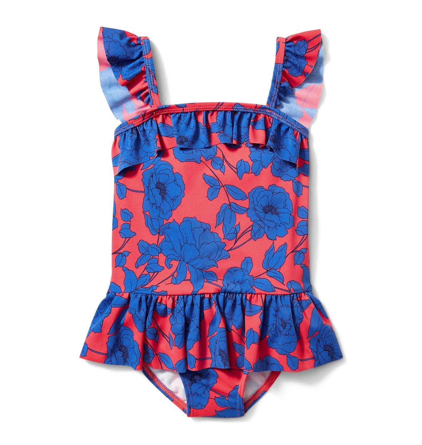 Floral Peplum Swimsuit image number 0