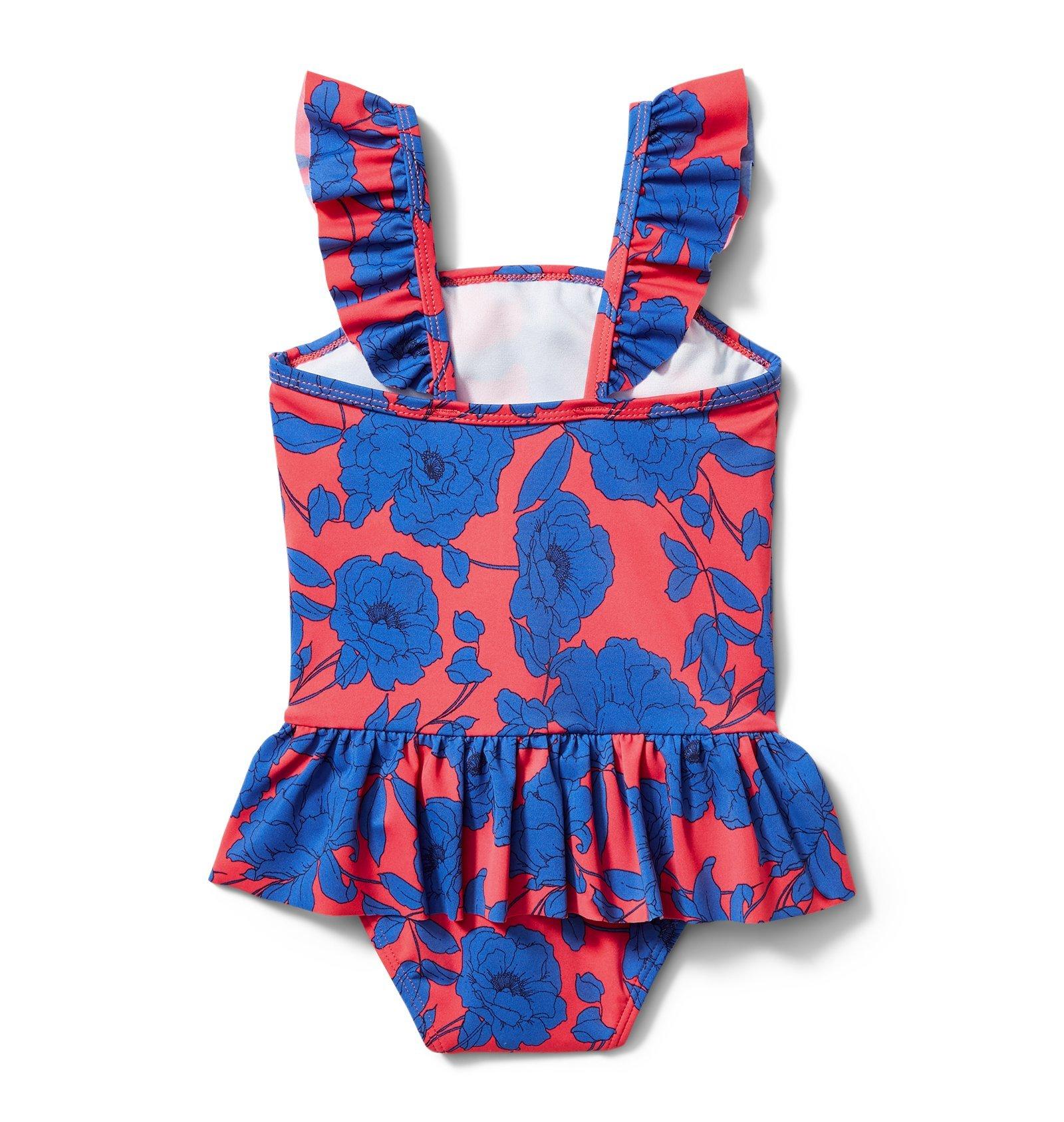 Floral Peplum Swimsuit image number 1
