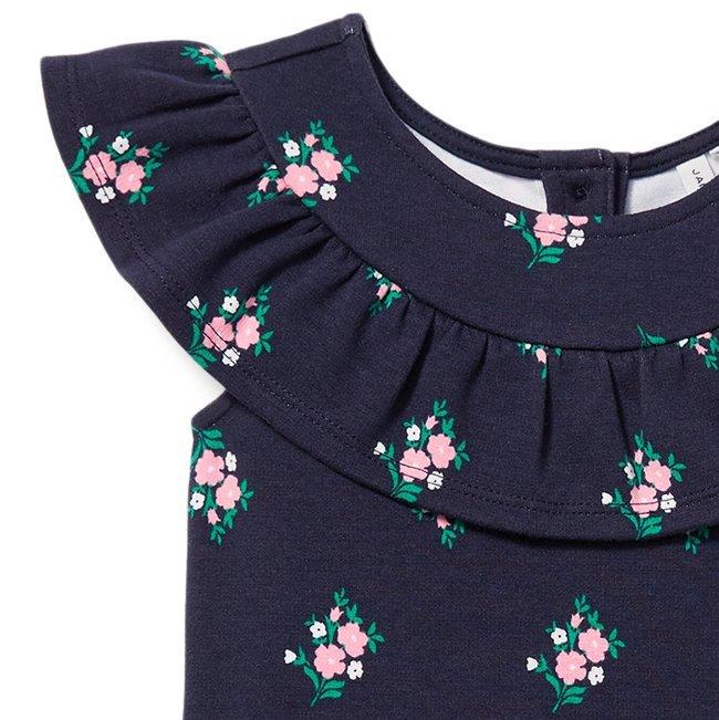 Ruffled Floral Romper image number 2