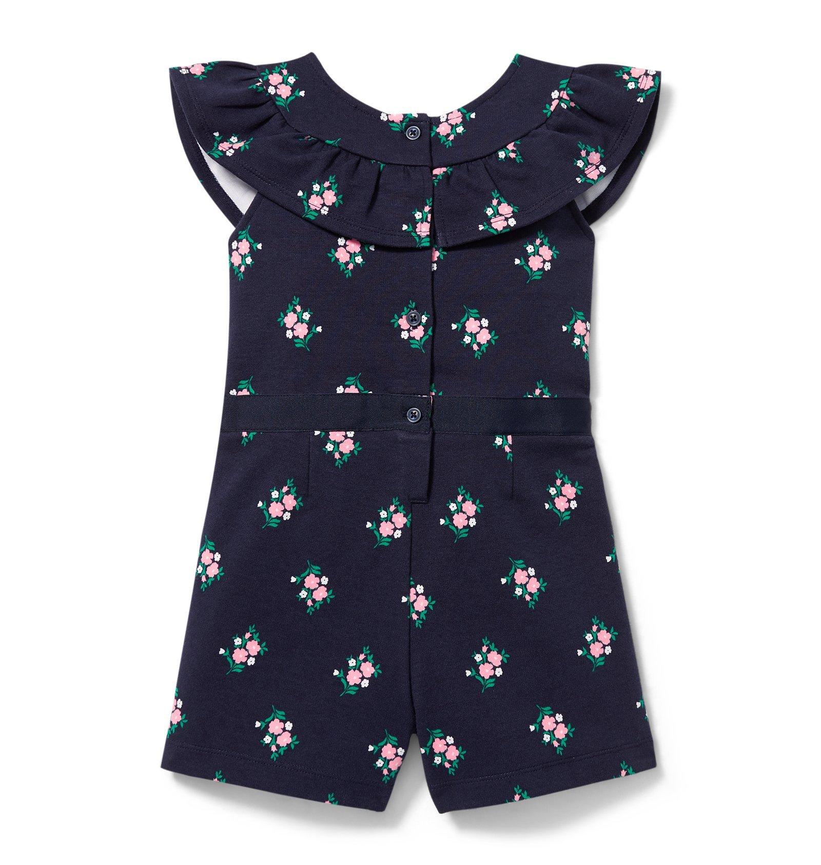 Ruffled Floral Romper image number 1