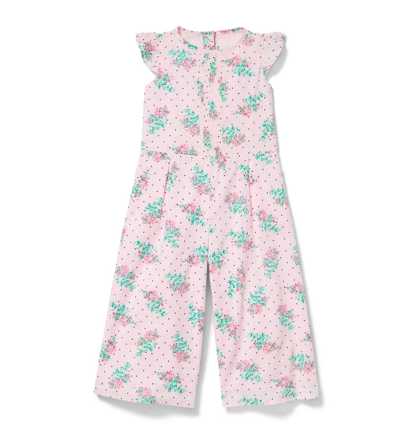 Swiss Dot Floral Jumpsuit image number 0