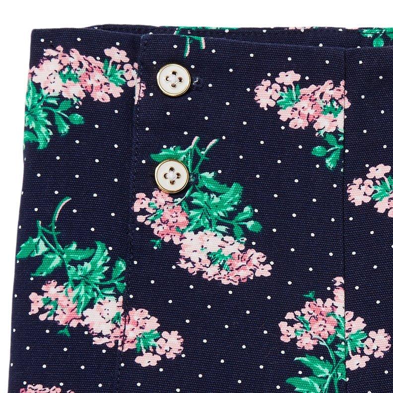 Button Front Floral Short image number 1