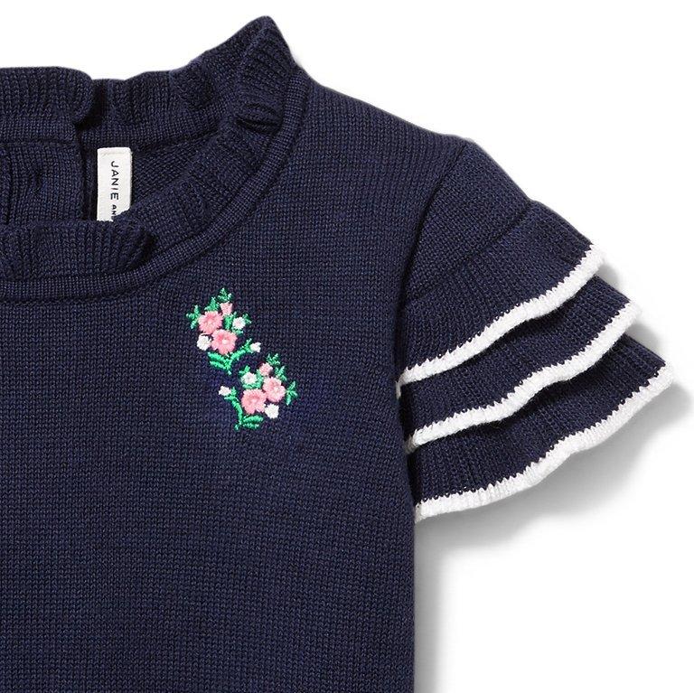 Ruffle Sleeve Sweater image number 2