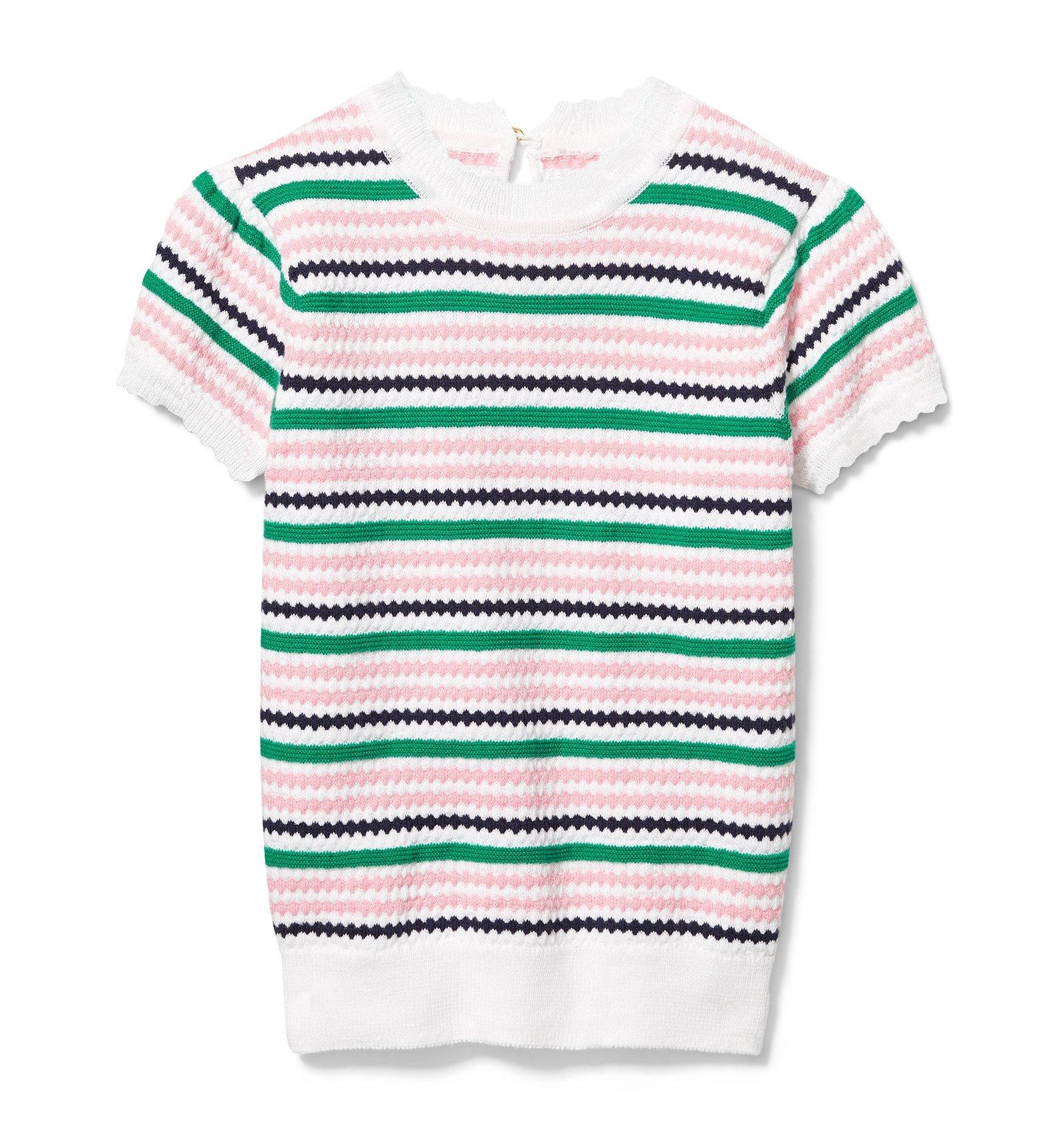 Textured Knit Stripe Sweater image number 0