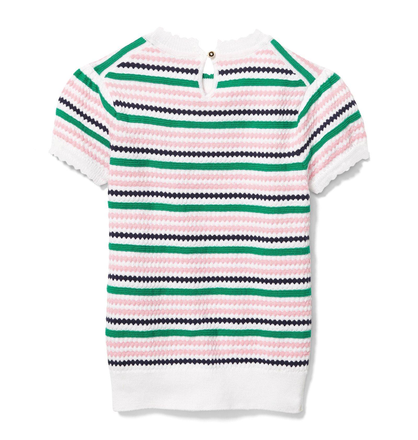 Textured Knit Stripe Sweater image number 1