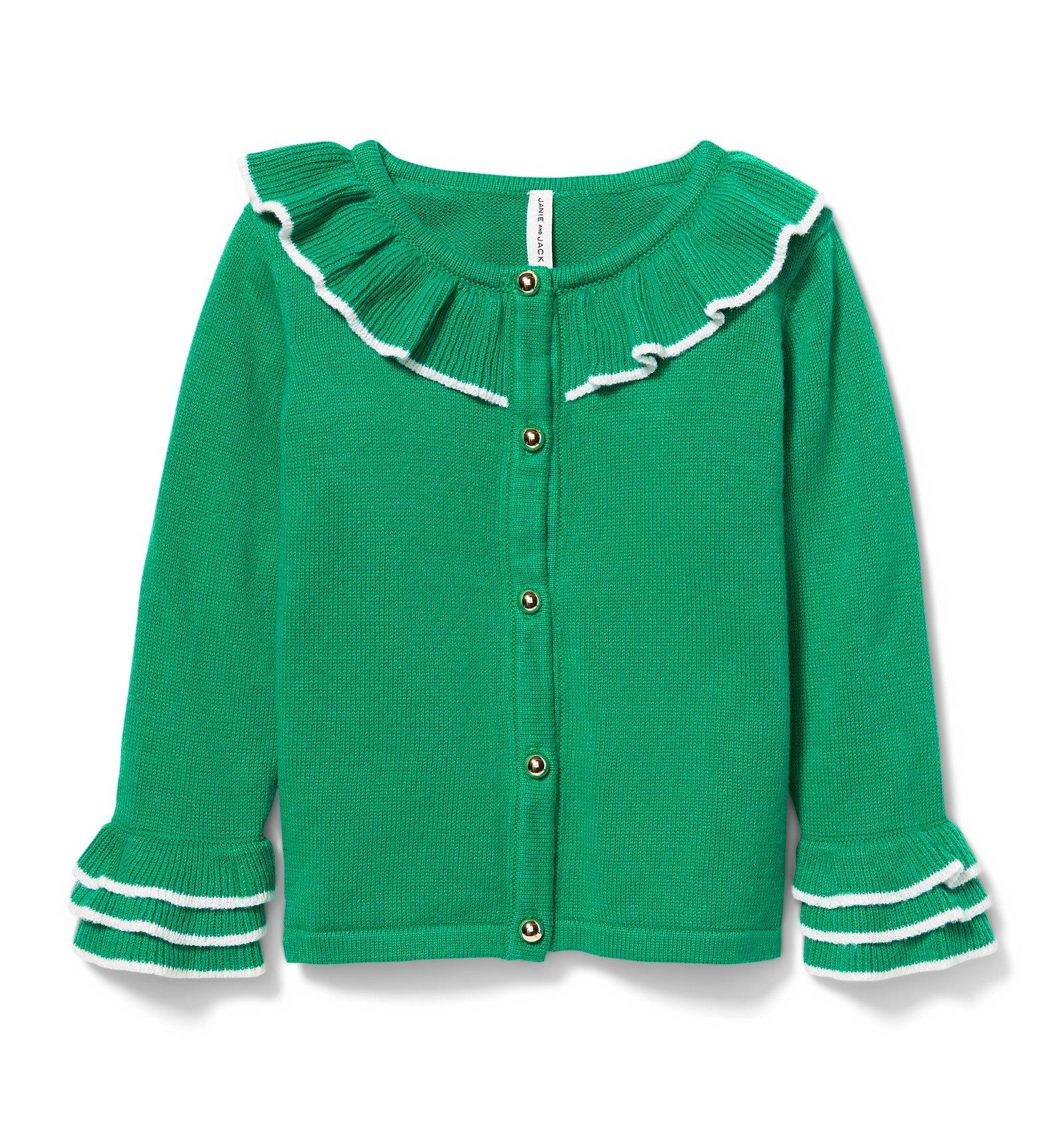 Ruffle Trim Cardigan image number 0
