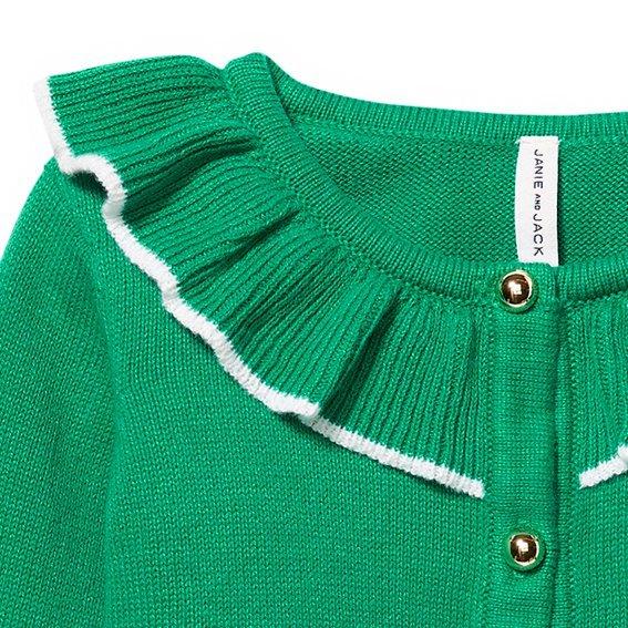 Ruffle Trim Cardigan image number 3