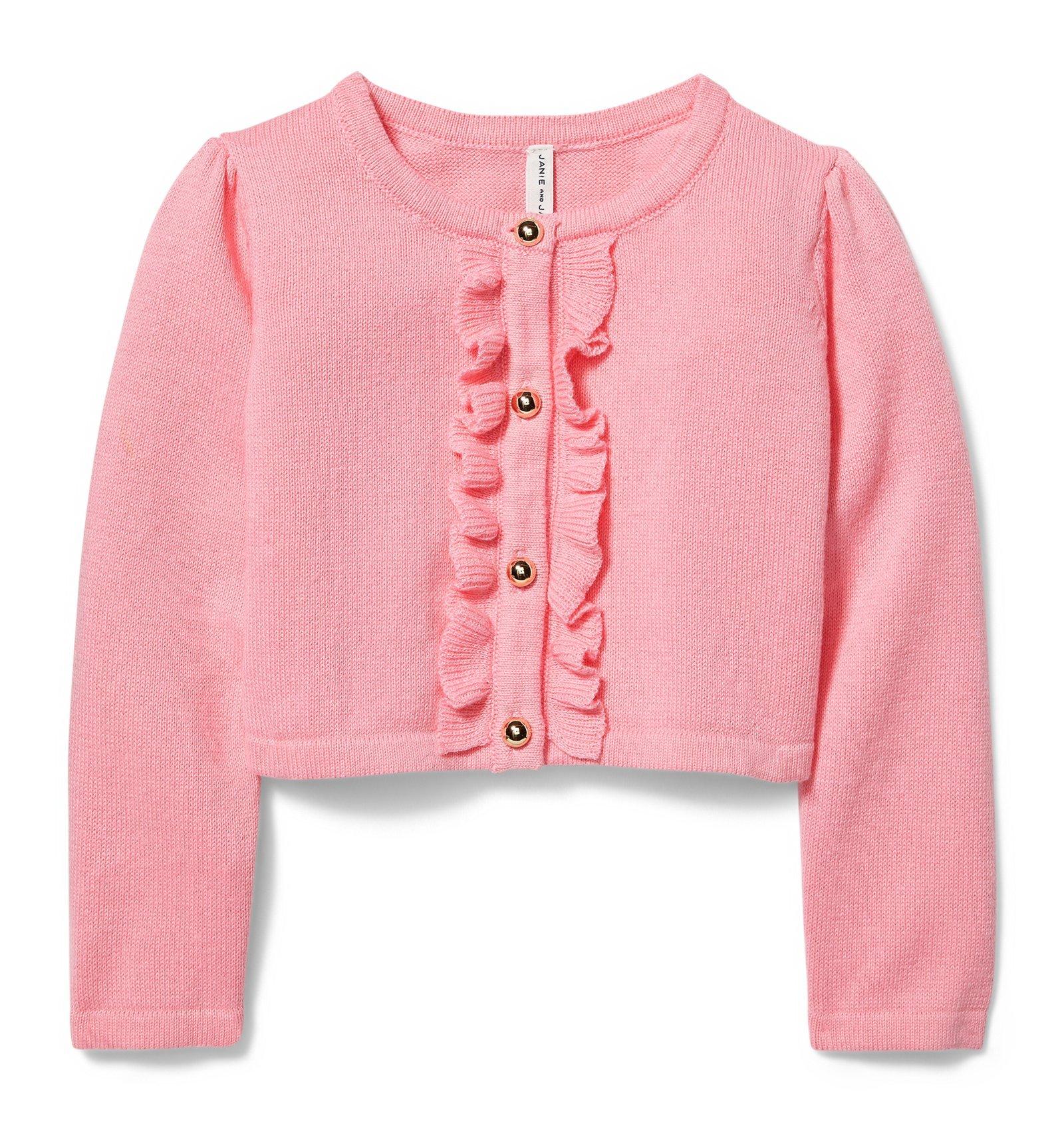 Ruffle Front Crop Cardigan image number 0