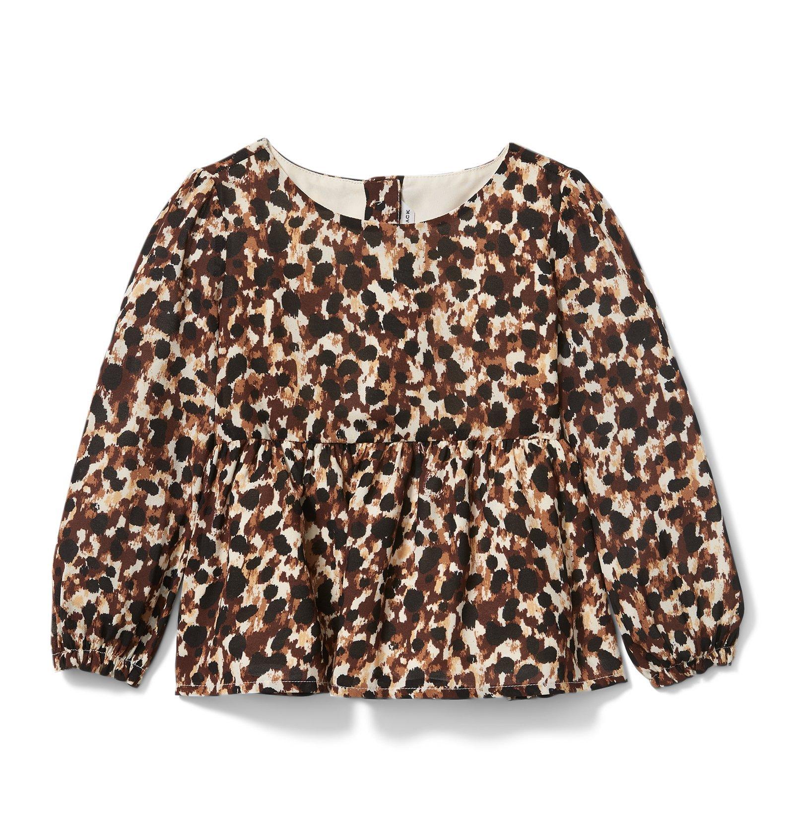 Rachel Zoe Cheetah Chiffon Top  image number 0