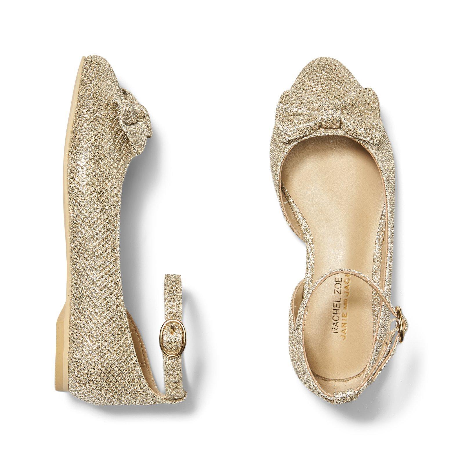 Rachel Zoe Metallic Bow Flat image number 0